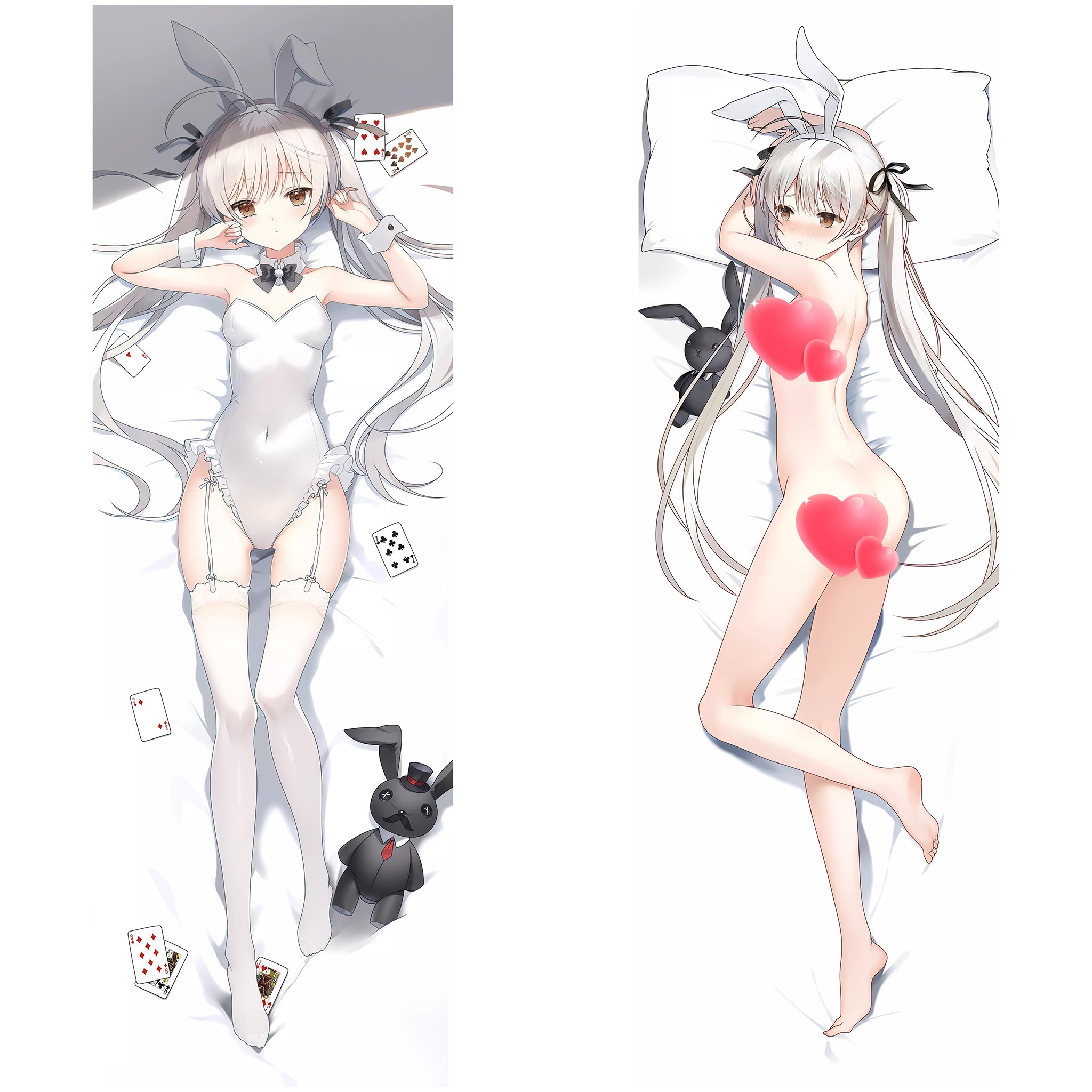 Sora Kasugano (versión Conejita Blanca) - Edición Fan-Art de AnimePillow