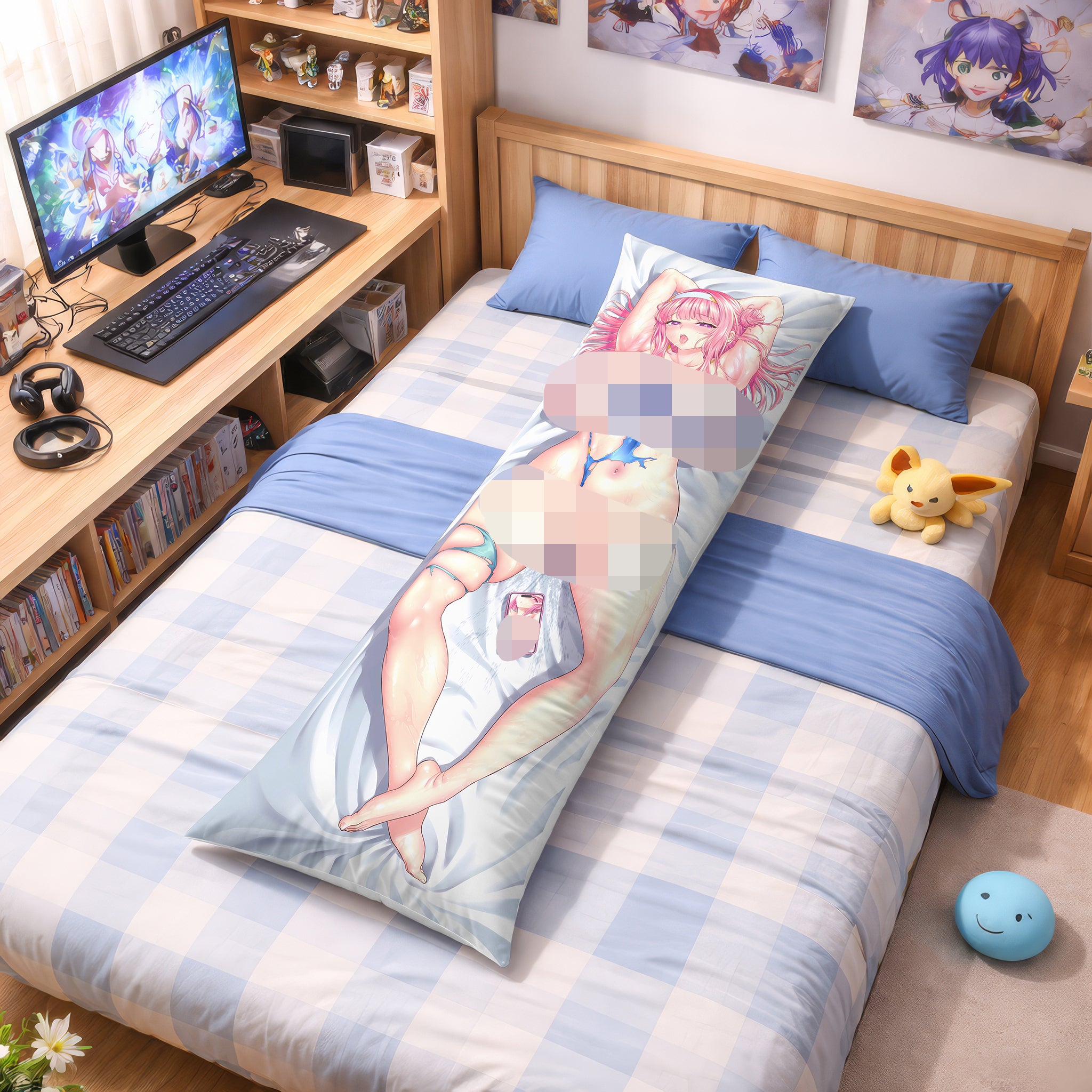 Yua - Edición Fan-Art de Almohada de Anime