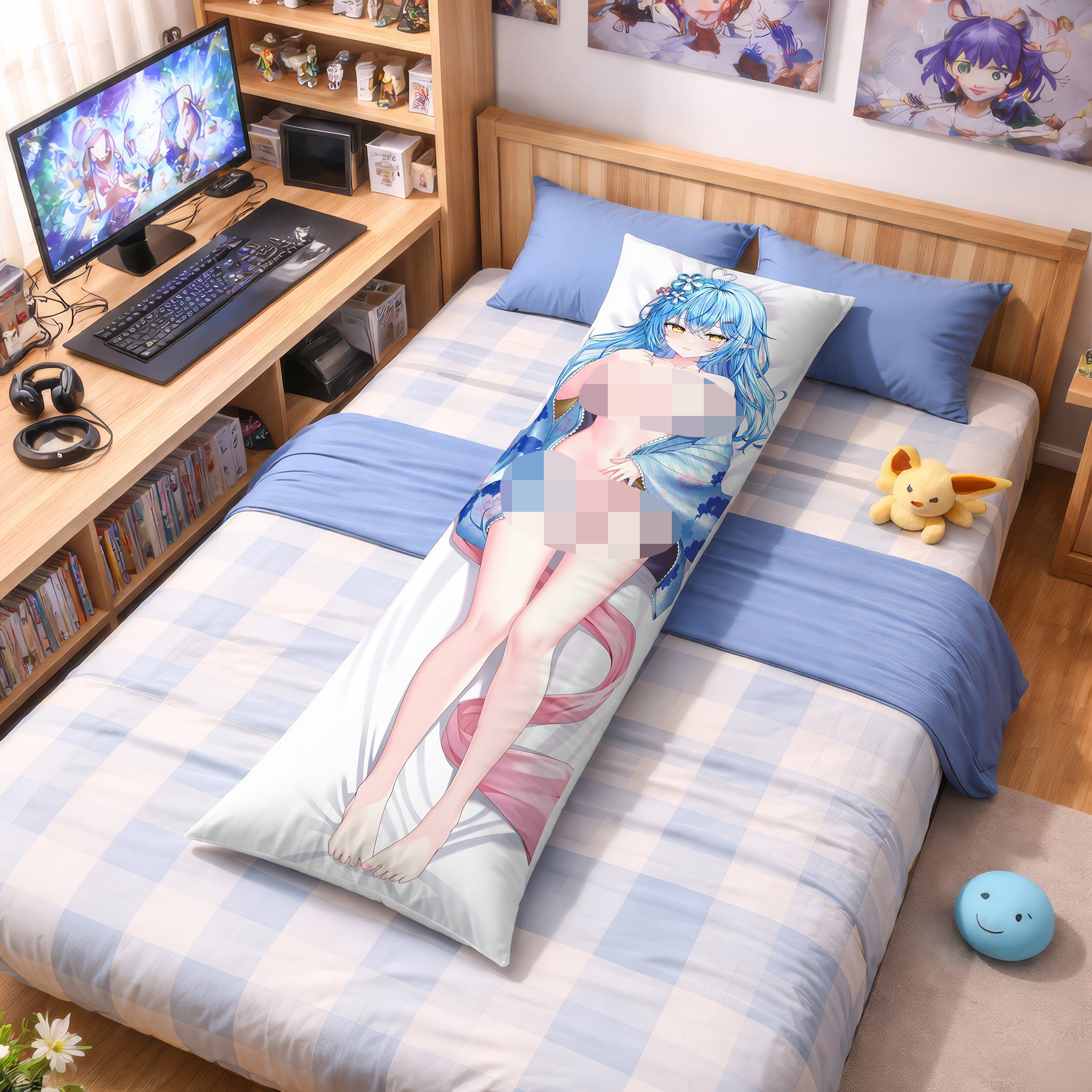 Yukihana Lamy (Versión Yukata) - Edición Fan-Art AnimePillow