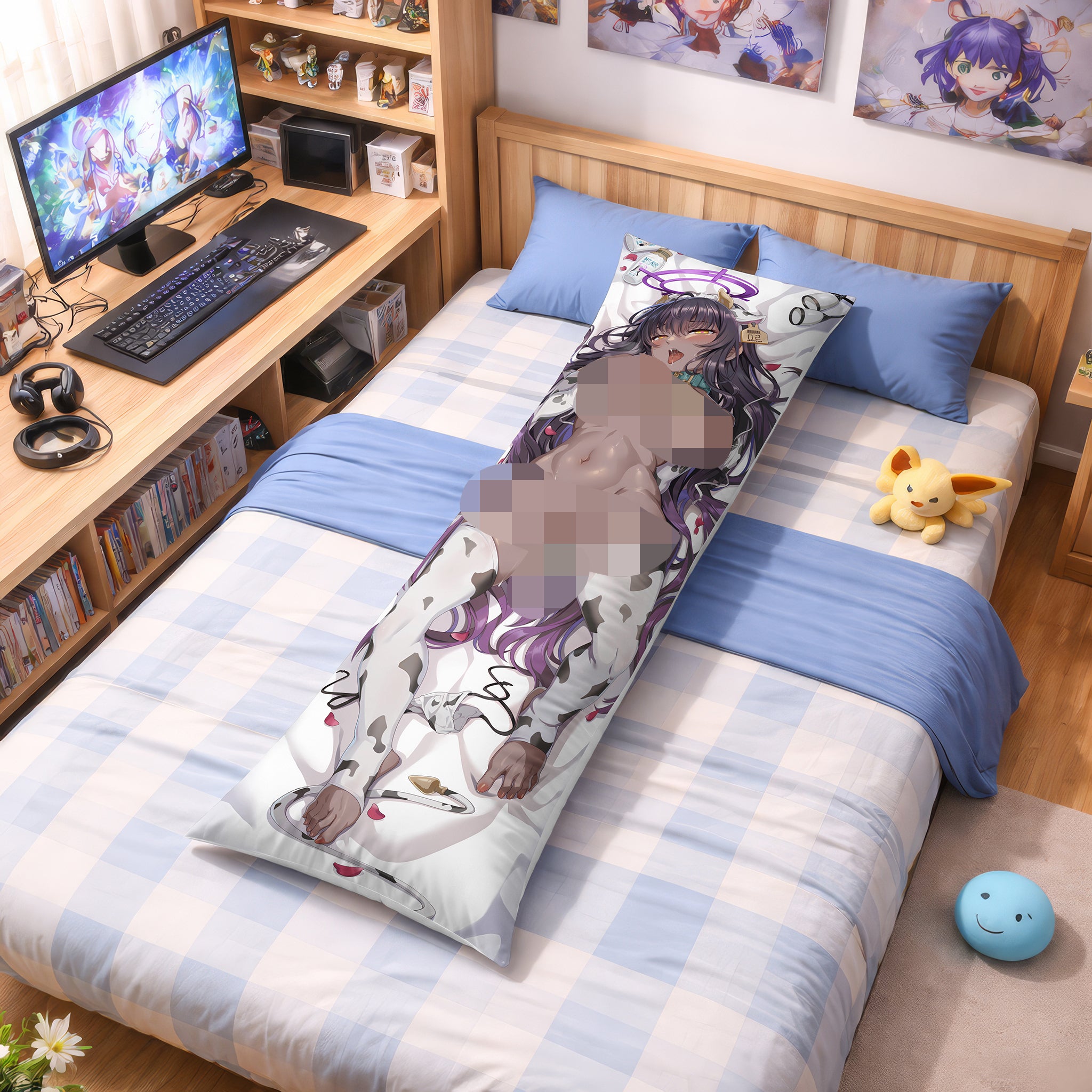 Kakudate Karin (Ver. Cosplay de Vaca) - Edición Fan-Art de AnimePillow