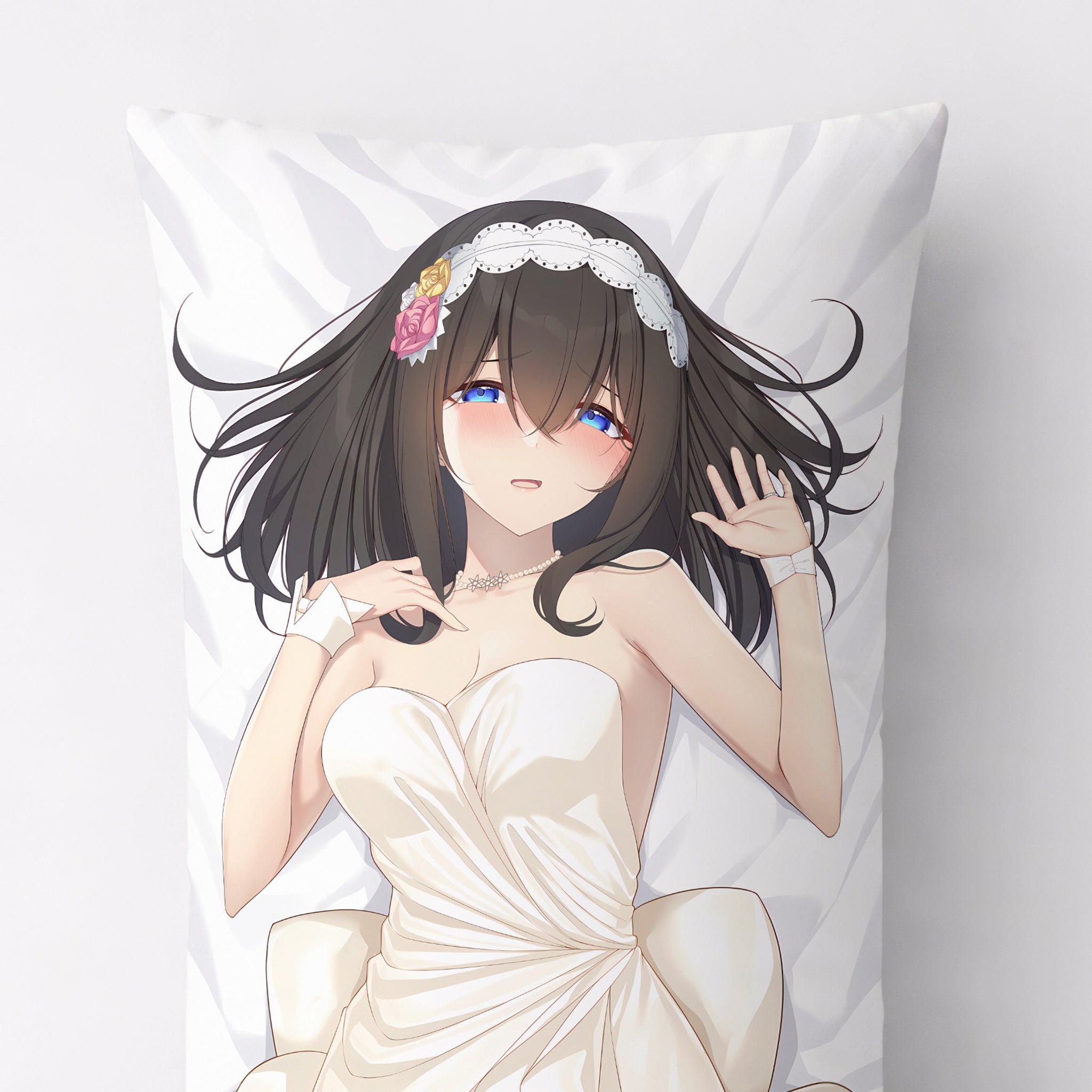 鷺沢文香（ホワイトドレスVer.） - AnimePillowファンアートエディション