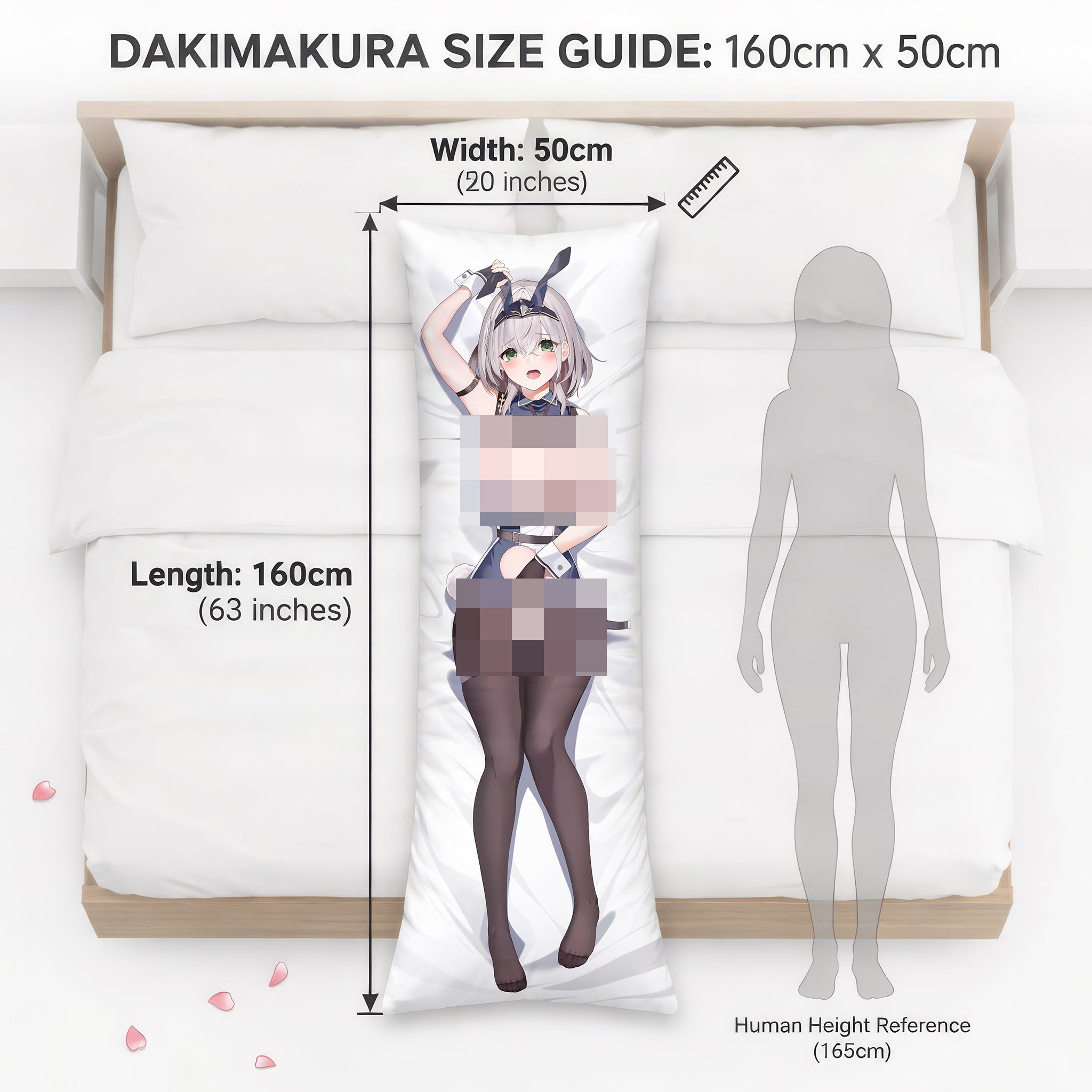 白銀ノエル（バニーVer.）- AnimePillow ファンアートエディション