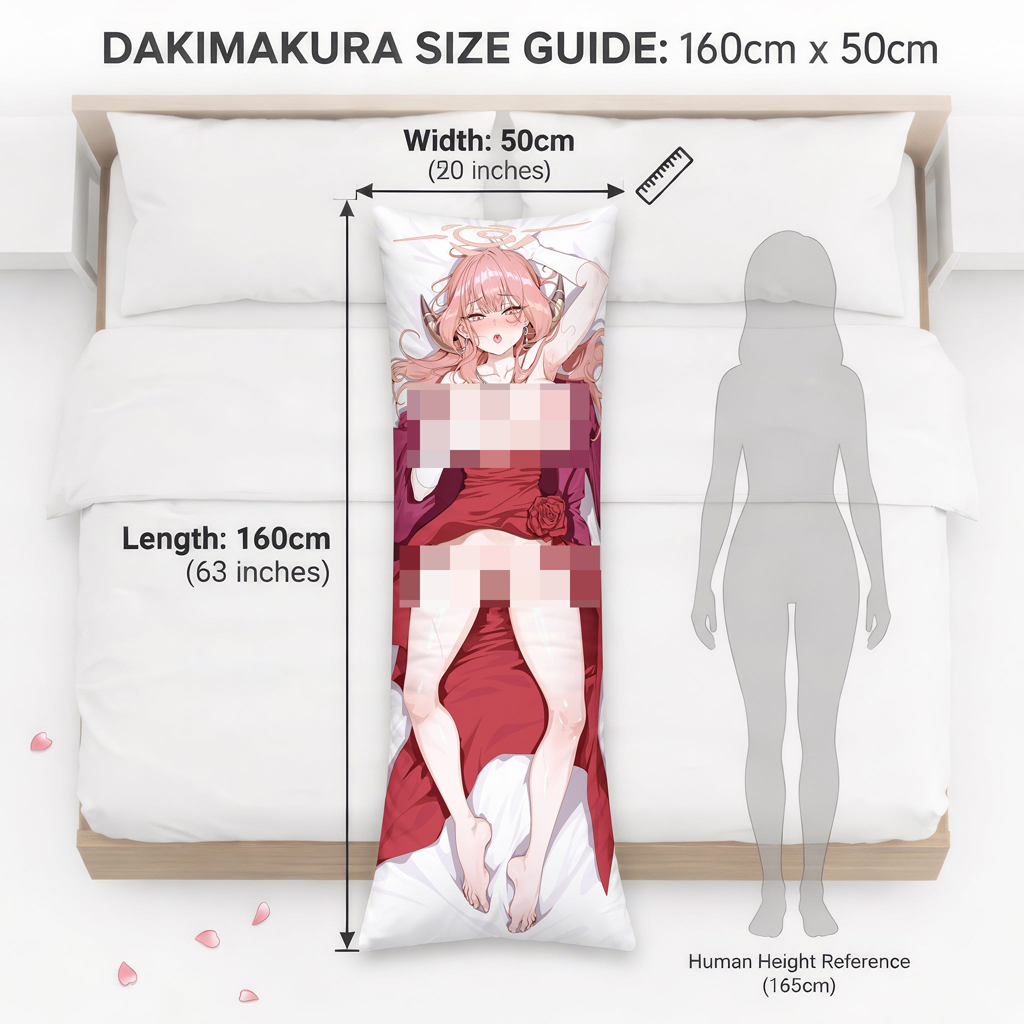 Aru Rikuhachima (Red Dress Ver.) - AnimePillow Fan-Art Edition