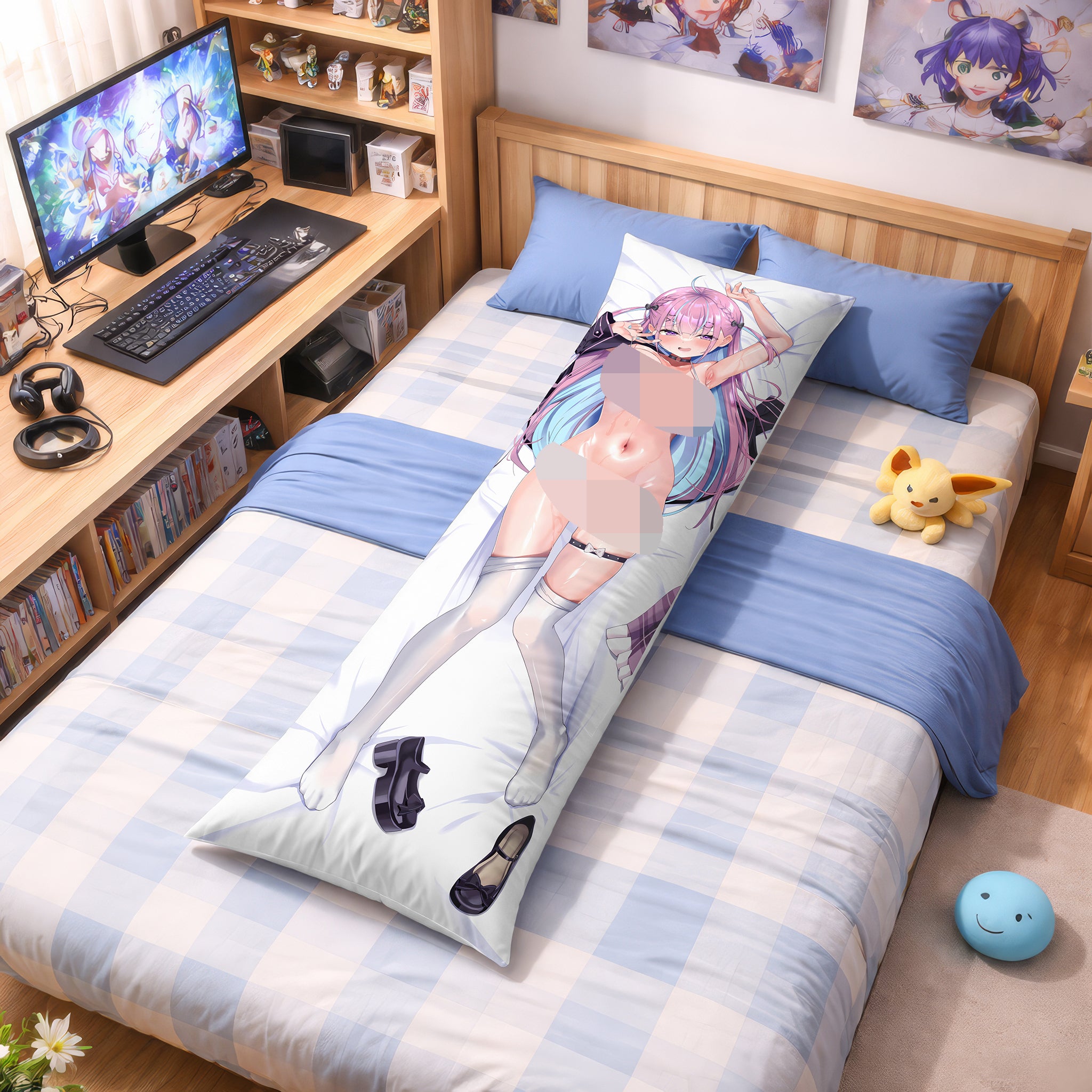 Minato Aqua - Edición Fan-Art Almohada Anime