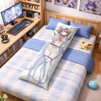 大月鋼 & 住之江紫苑 - アニメ枕ファンアートエディション