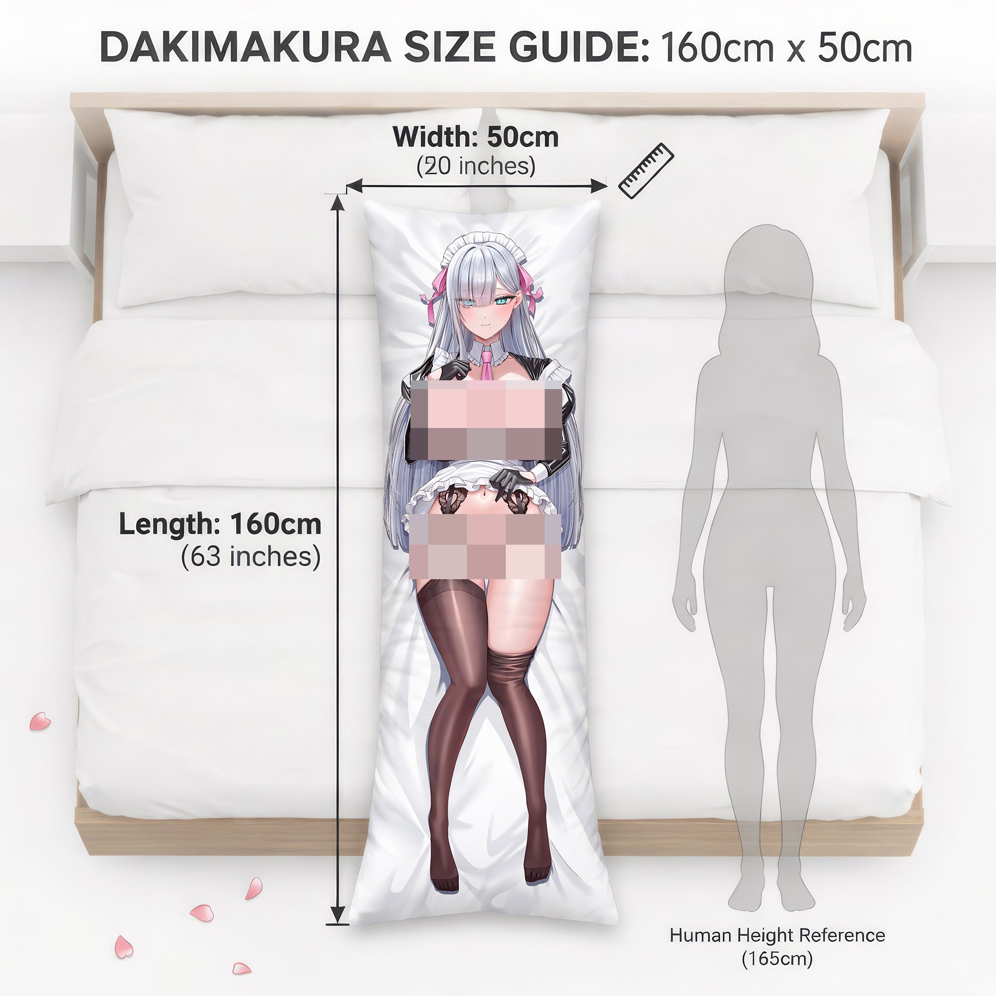 Noa (Silver Hair Maid) - AnimePillow Fan-Art Edition