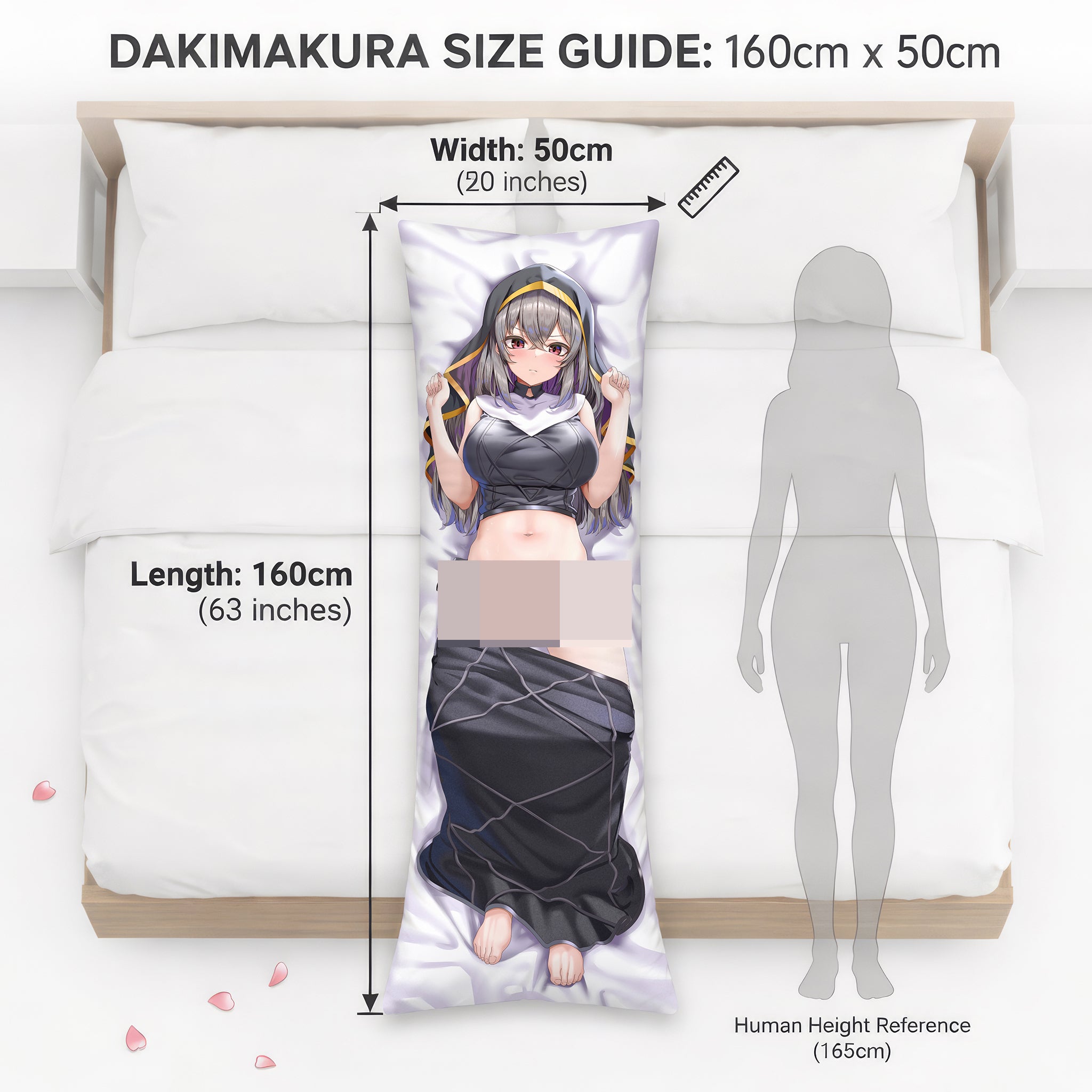 Lina Kamiriya (Gray Hair Nun) - AnimePillow Fan-Art Edition