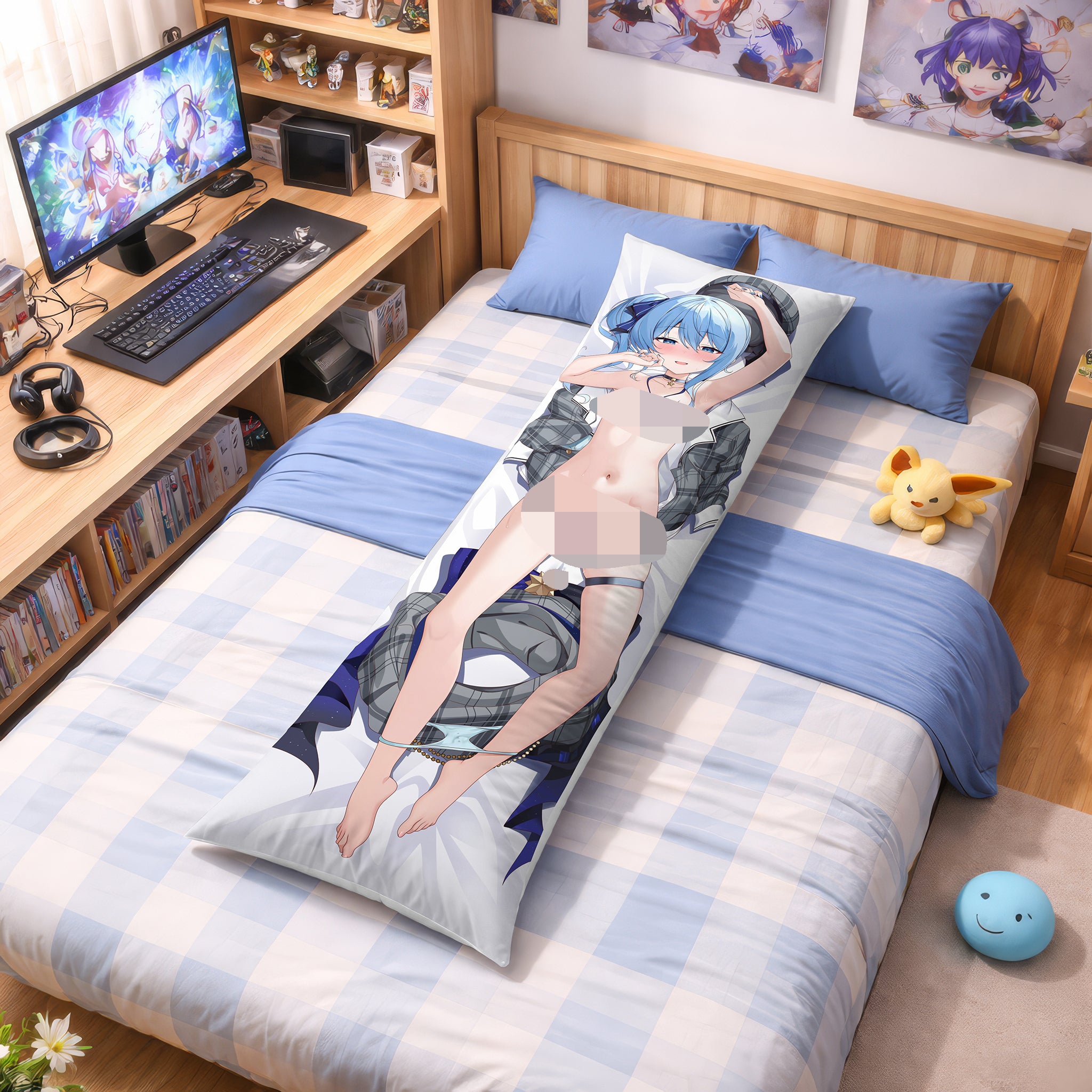 Hoshimachi Suisei - Edición Fan-Art de AnimePillow