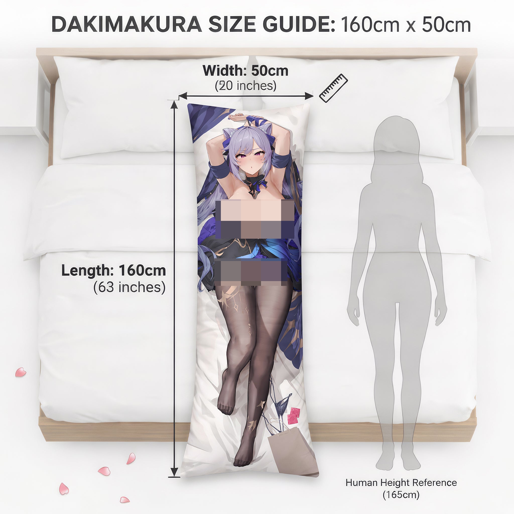 Keqing (Versión con Vestido) - Edición Fan-Art de AnimePillow