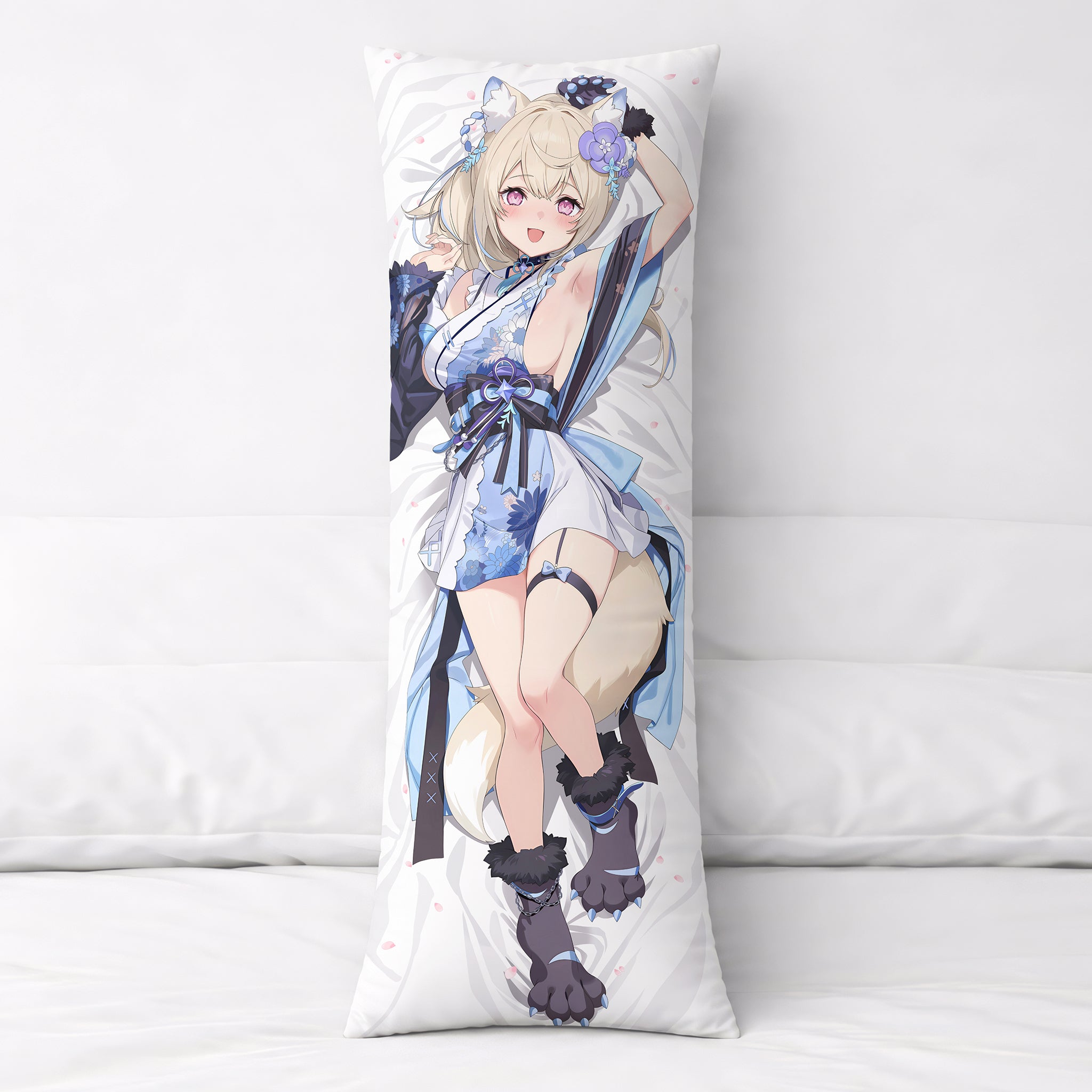 Fuwawa Abyssguard - Edición de Fan-Art para Almohada Anime