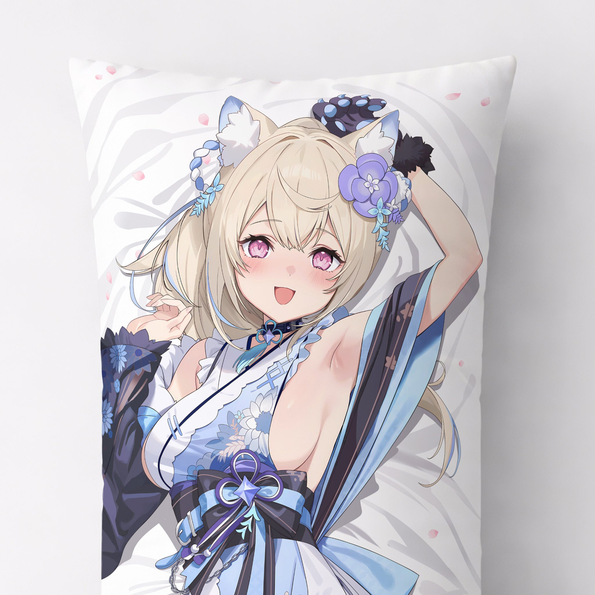 Fuwawa Abyssguard - Edición de Fan-Art para Almohada Anime
