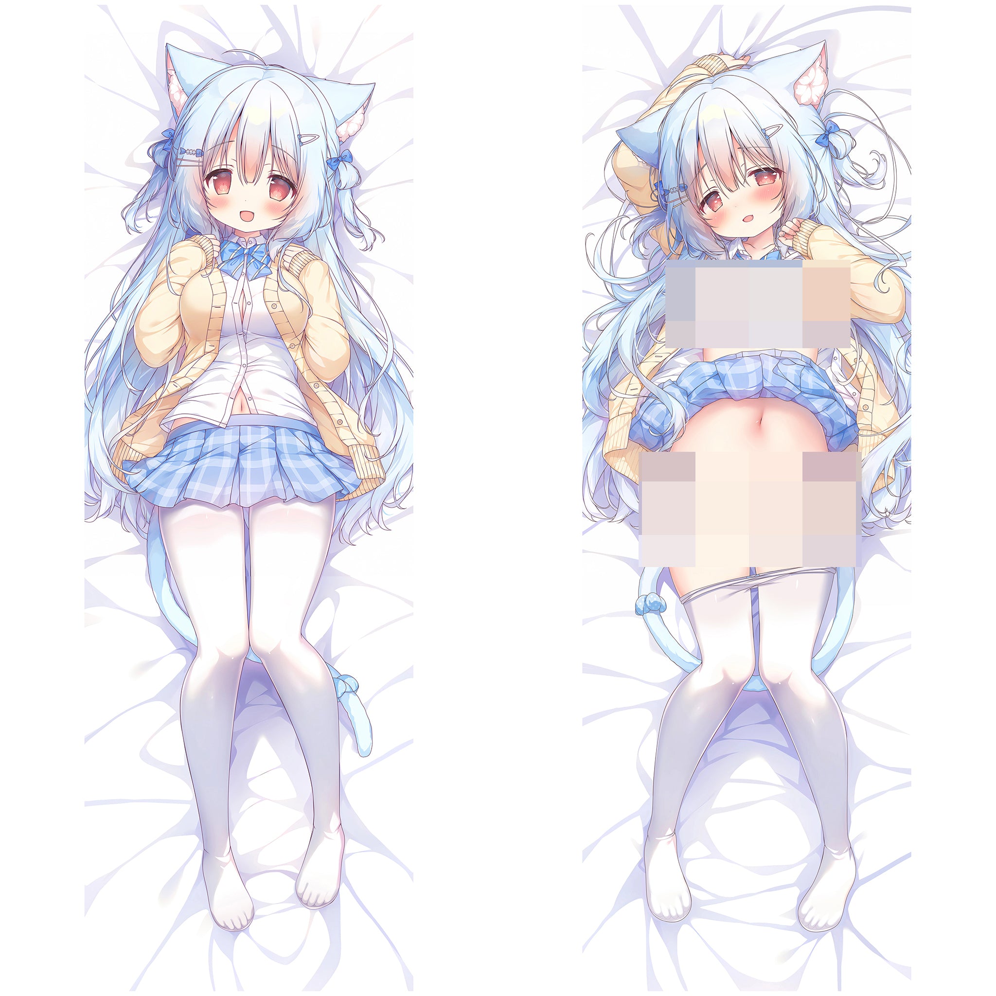 Kobone-chan (Blue Hair Catgirl) - AnimePillow Fan-Art Edition