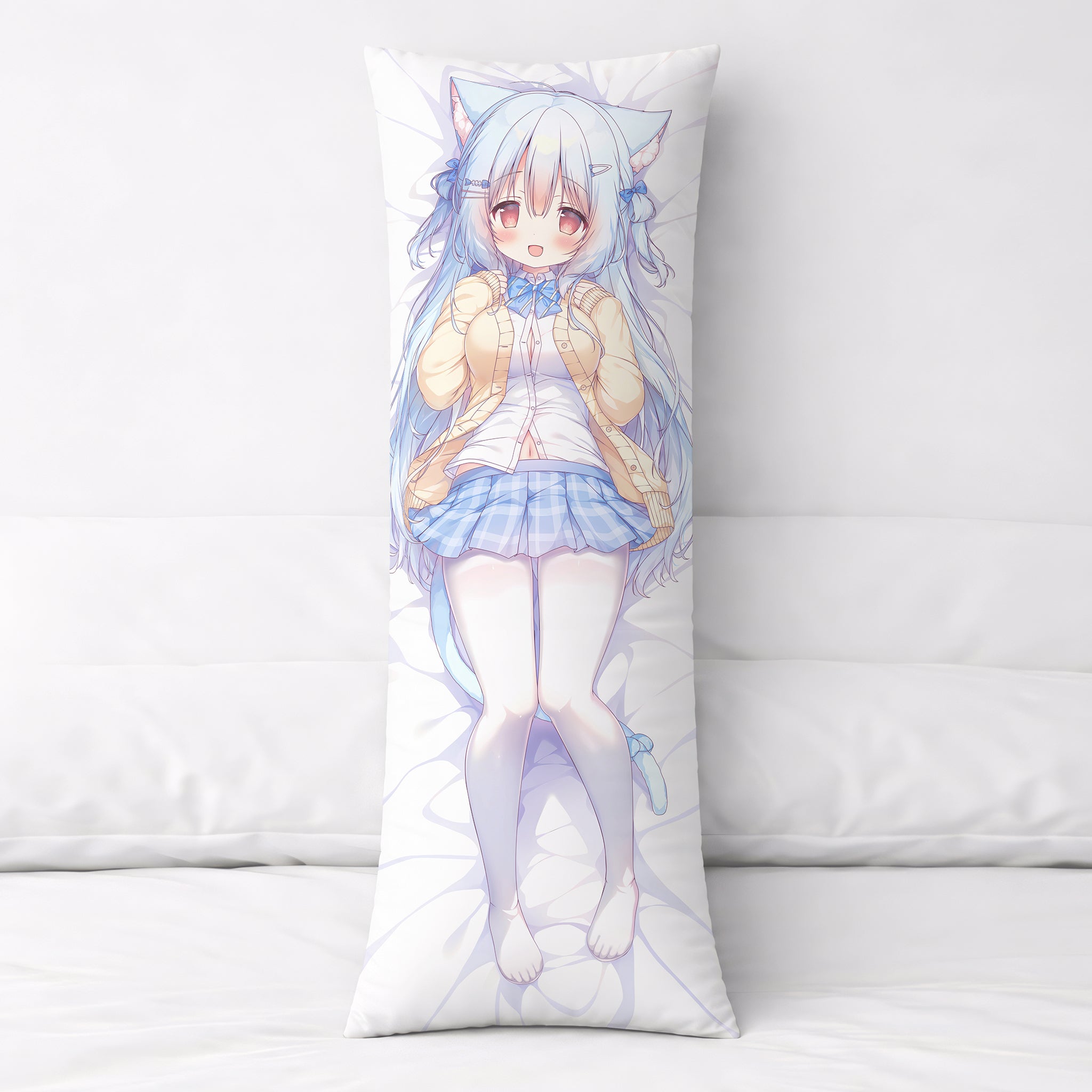 Kobone-chan (Blue Hair Catgirl) - AnimePillow Fan-Art Edition