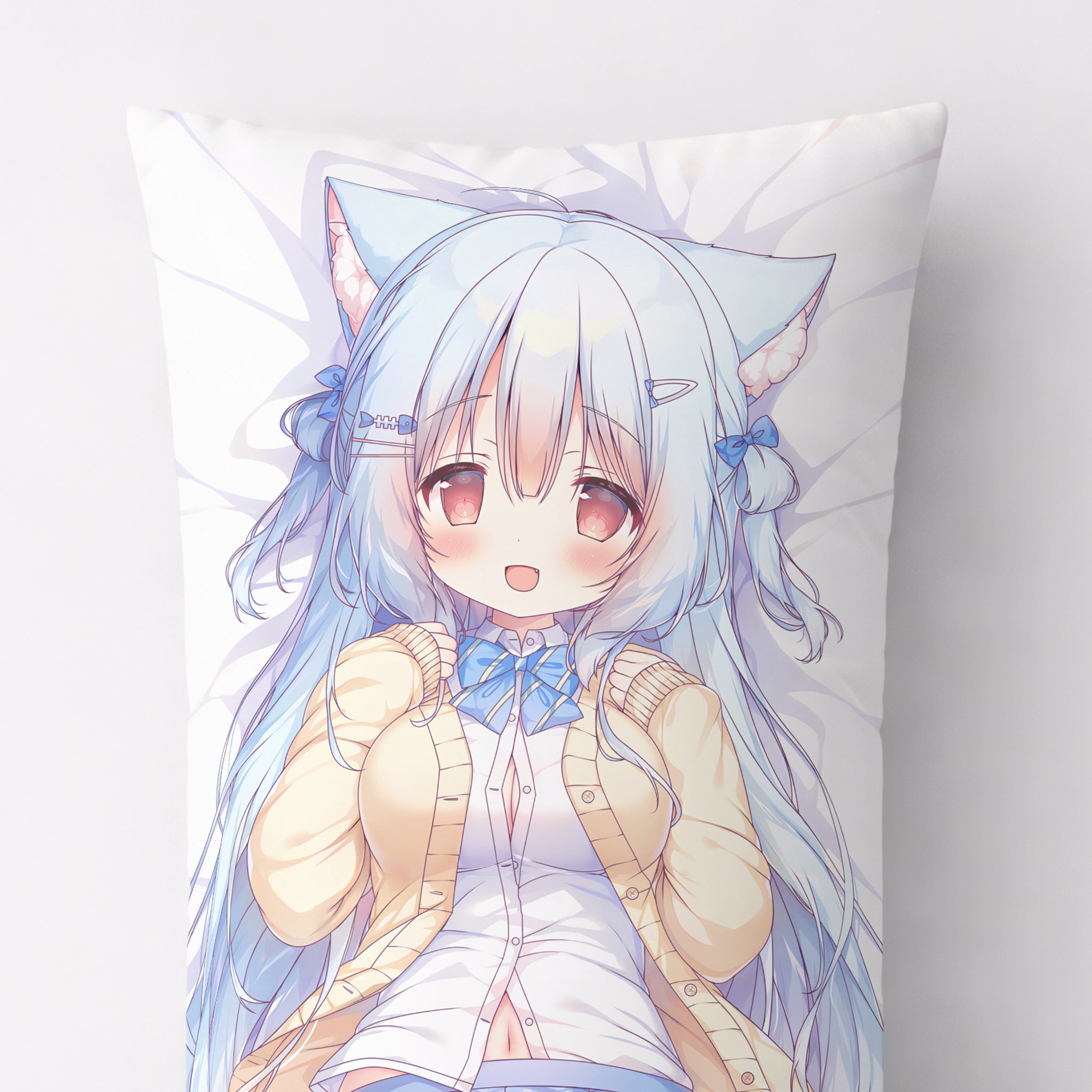 Kobone-chan (Blue Hair Catgirl) - AnimePillow Fan-Art Edition