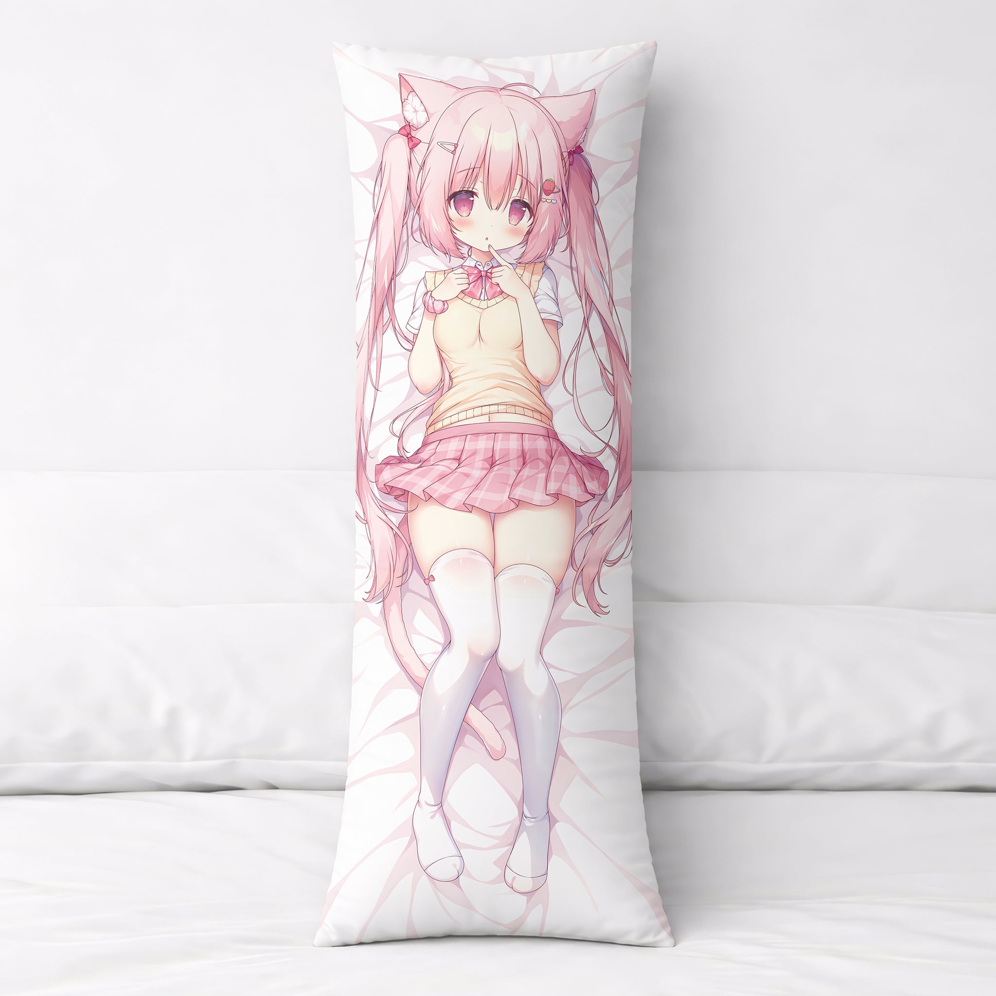Milk-chan (Pink Hair Catgirl) - AnimePillow Fan-Art Edition