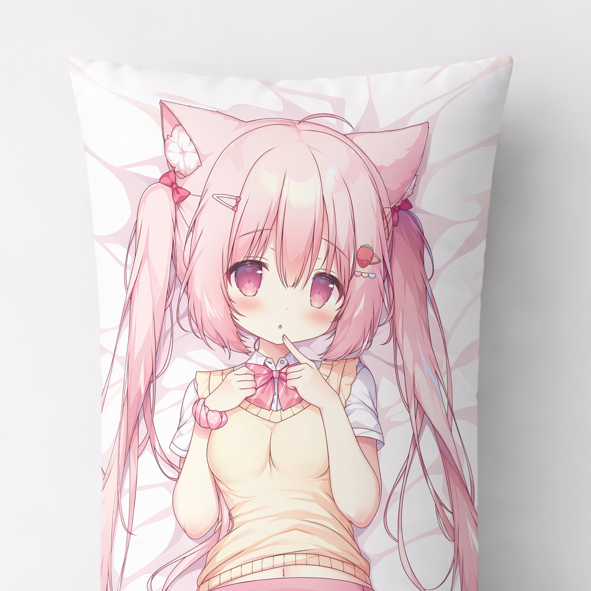 Milk-chan (Pink Hair Catgirl) - AnimePillow Fan-Art Edition