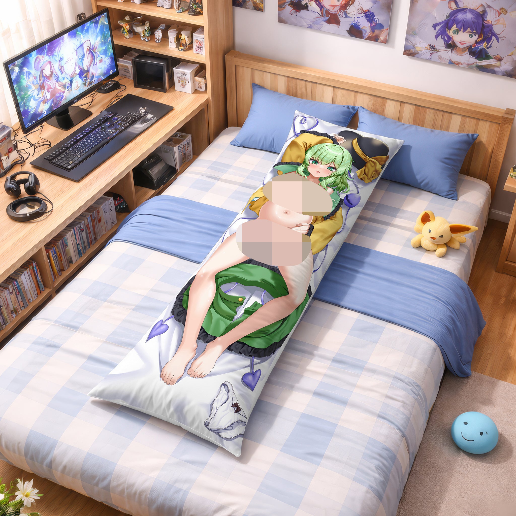 Koishi Komeiji - Edición Fan-Art de Almohada de Anime