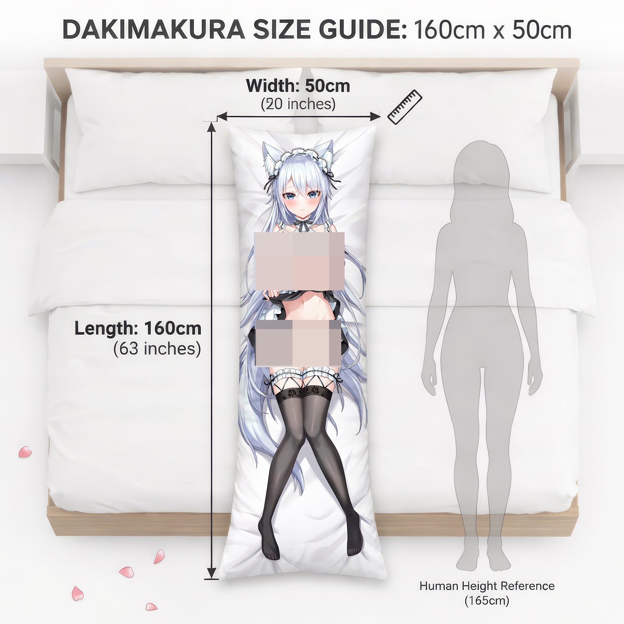 Shion (White Hair Maid Catgirl) - AnimePillow Fan-Art Edition