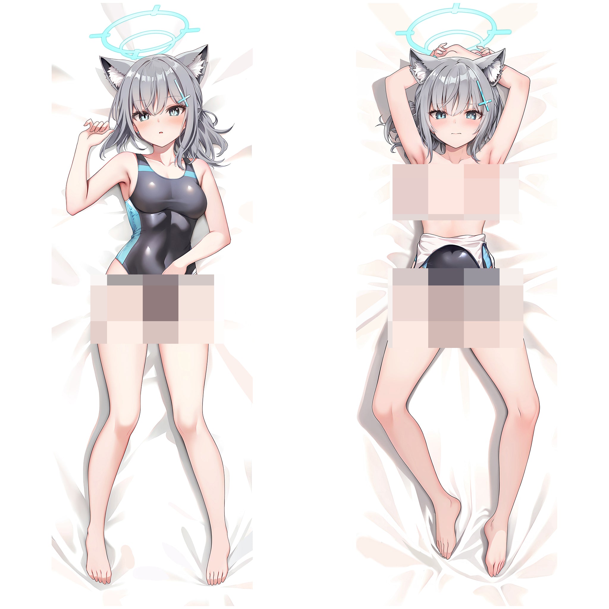 Shiroko Sunaookami (Versión de Verano) - Edición Fan-Art de AnimePillow