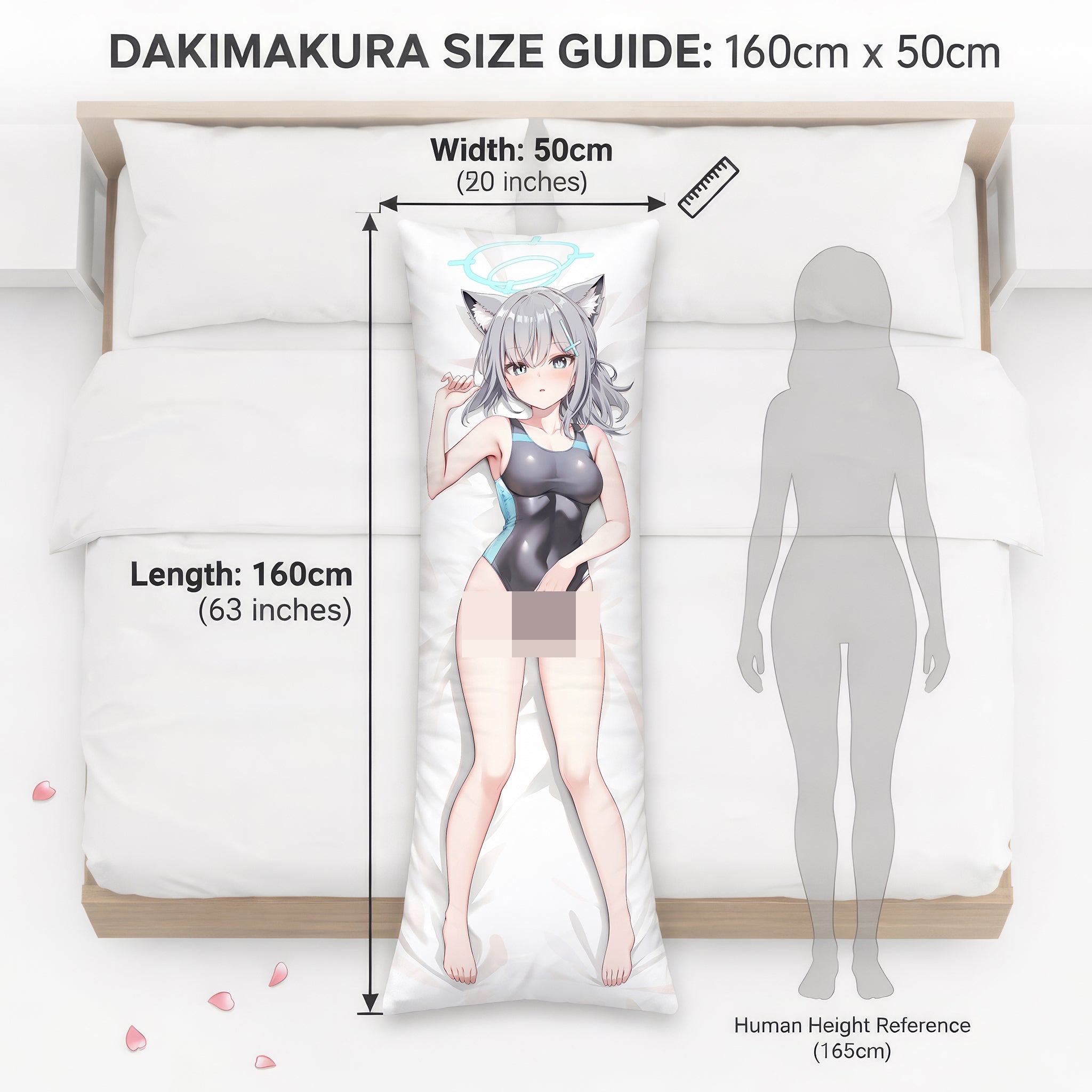 Shiroko Sunaookami (Versión de Verano) - Edición Fan-Art de AnimePillow