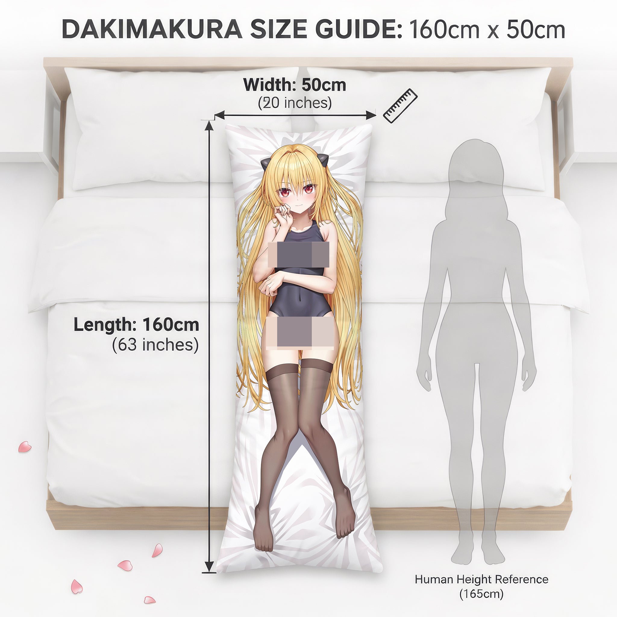 Yami-chan (Black Swimsuit & Stockings Ver.) - AnimePillow Fan-Art Edition