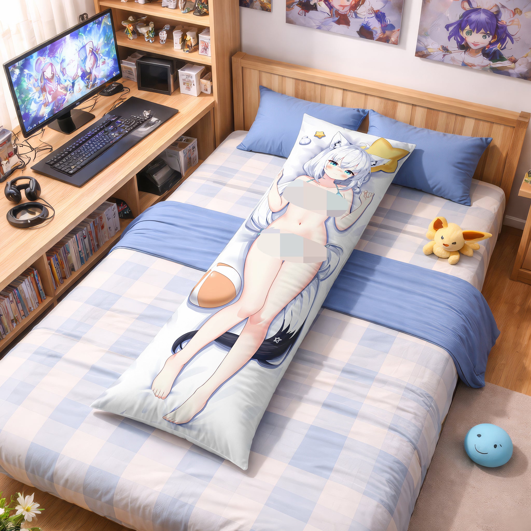 Shirakami Fubuki (Ver. Bikini) - Edición Fan-Art AnimePillow