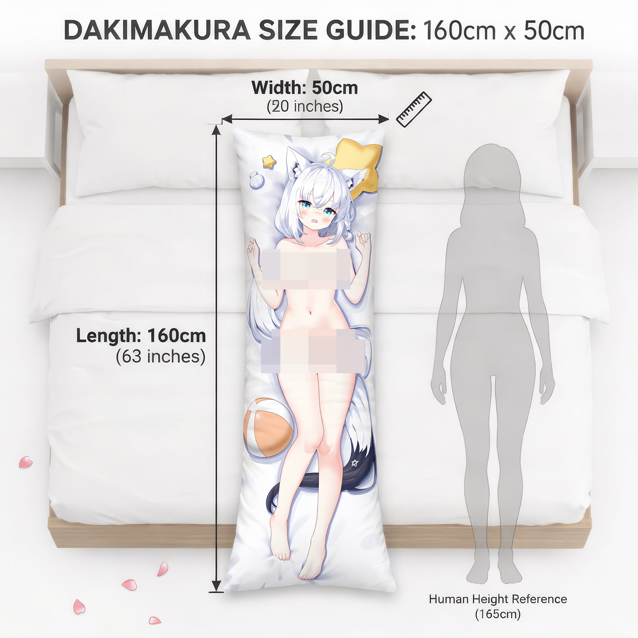Shirakami Fubuki (Ver. Bikini) - Edición Fan-Art AnimePillow