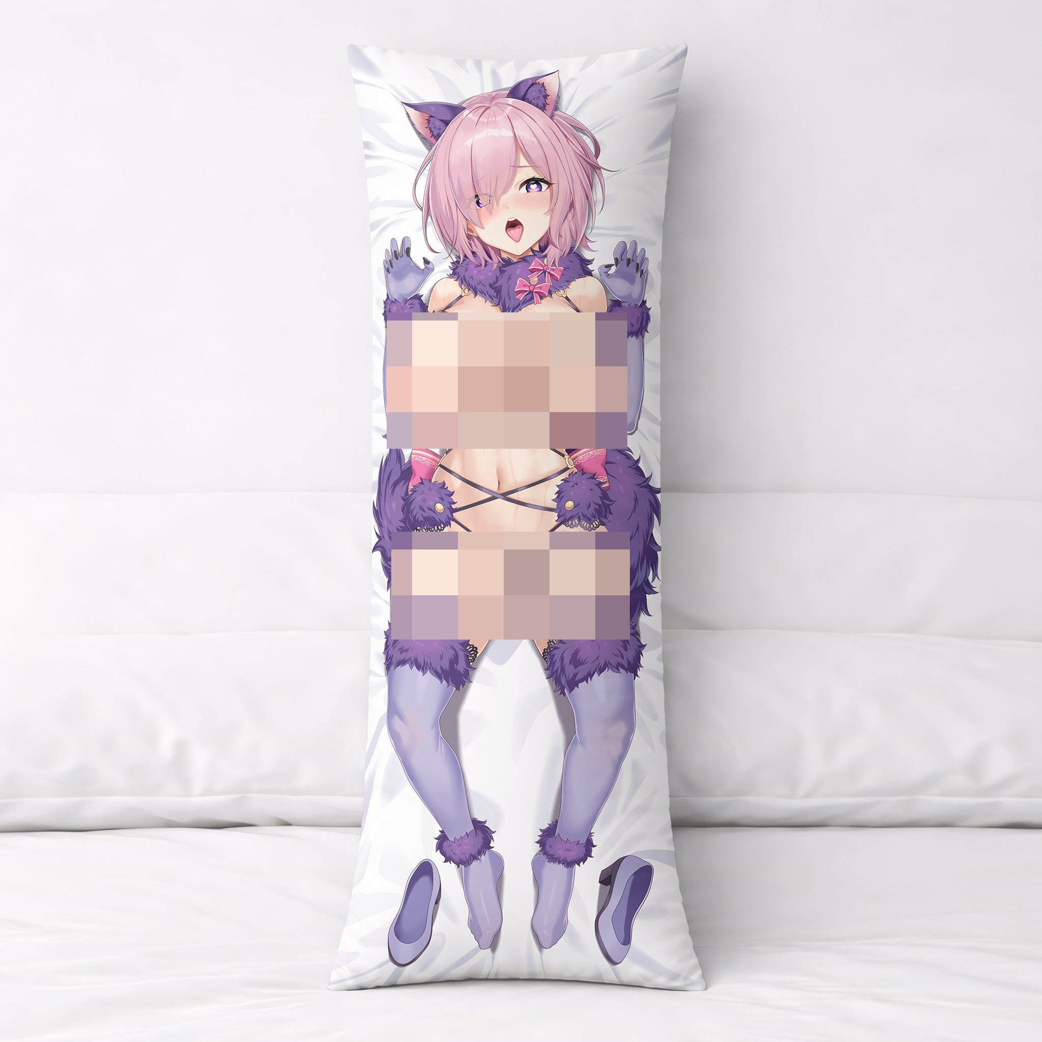 Mash Kyrielight (ver. de Maid y Cosplay de Lobo) - Edición Fan-Art de AnimePillow