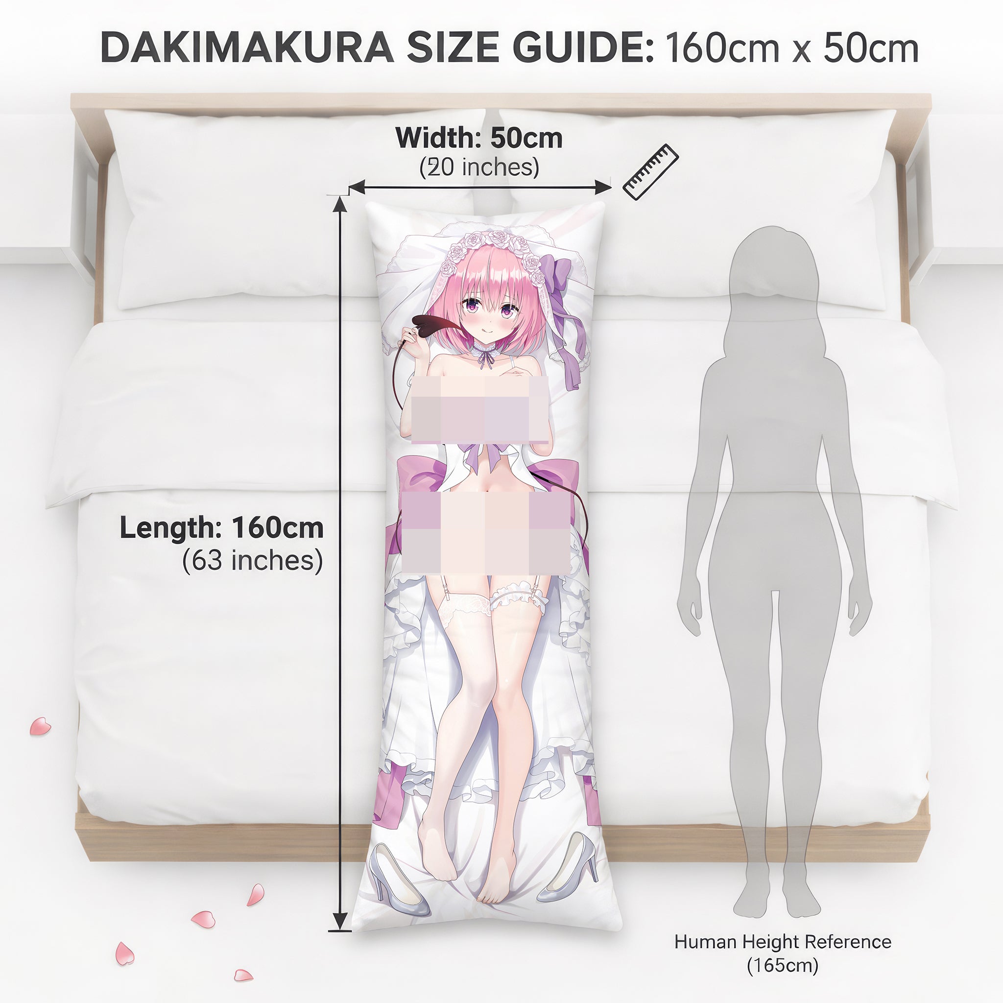 Momo Belia Deviluke (Vestido de novia Ver.) - Edición Fan-Art AnimePillow