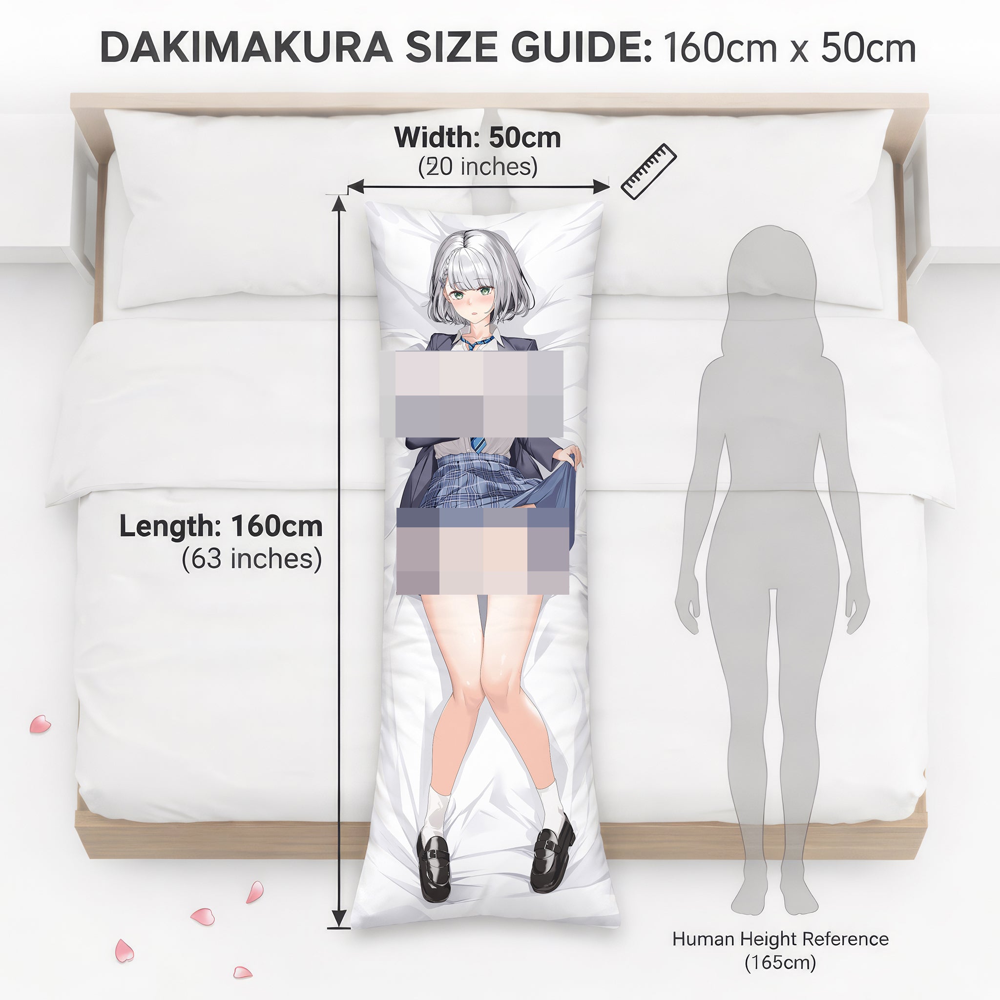 Noel Shirogane (School Uniform Ver.) - AnimePillow Fan-Art Edition