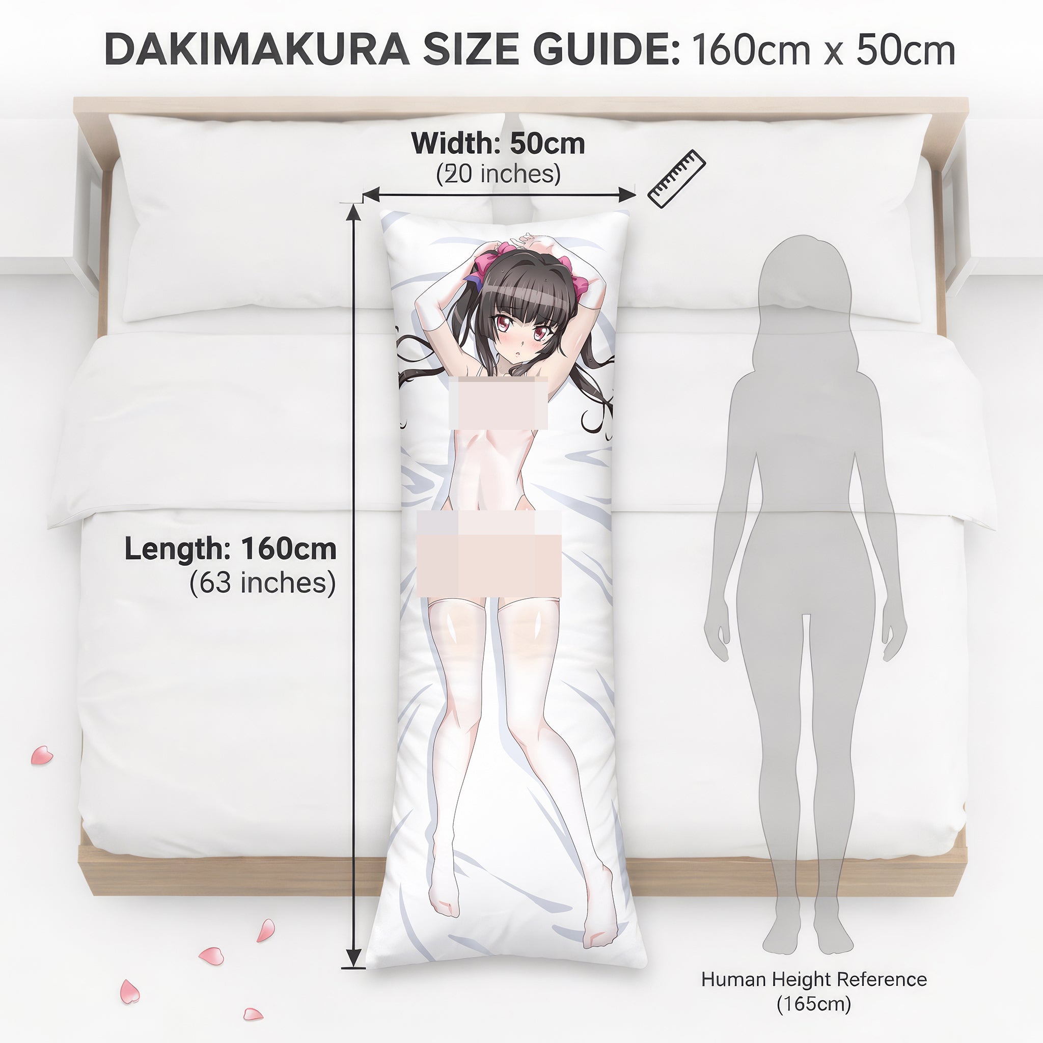 Shirabe Tsukuyomi (White Swimsuit Stockings Ver.) - AnimePillow Fan-Art Edition