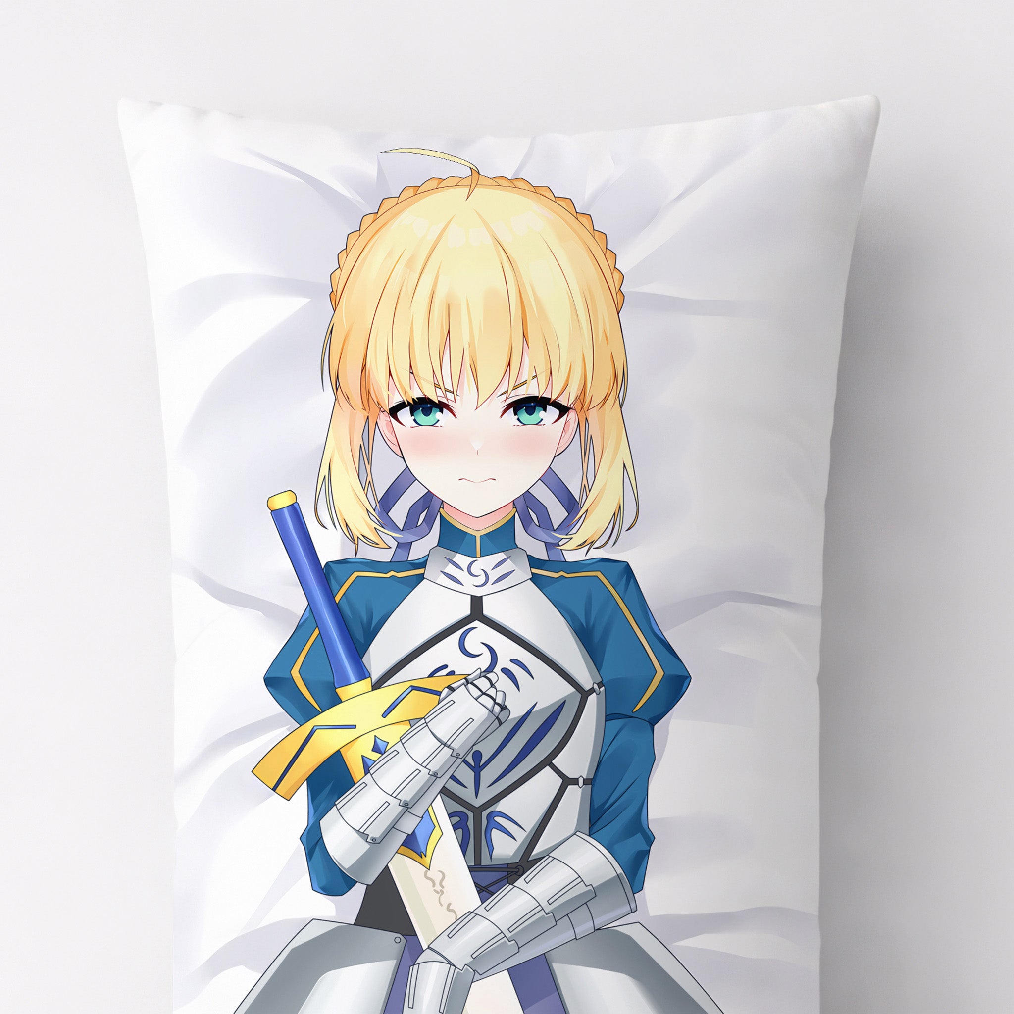 Saber - Edición Fan-Art de Almohada de Anime
