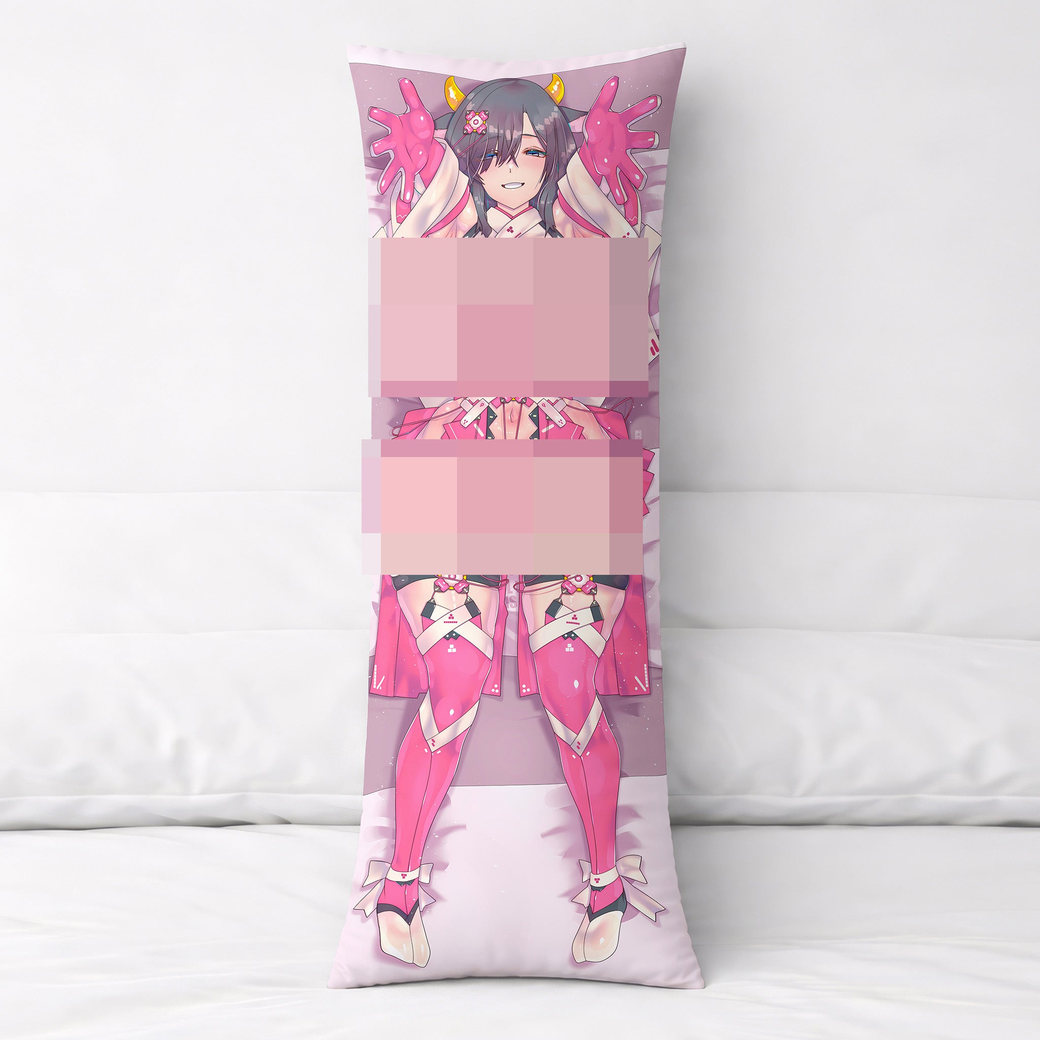Black-haired Cow Shrine Maiden - AnimePillow Fan-Art Edition