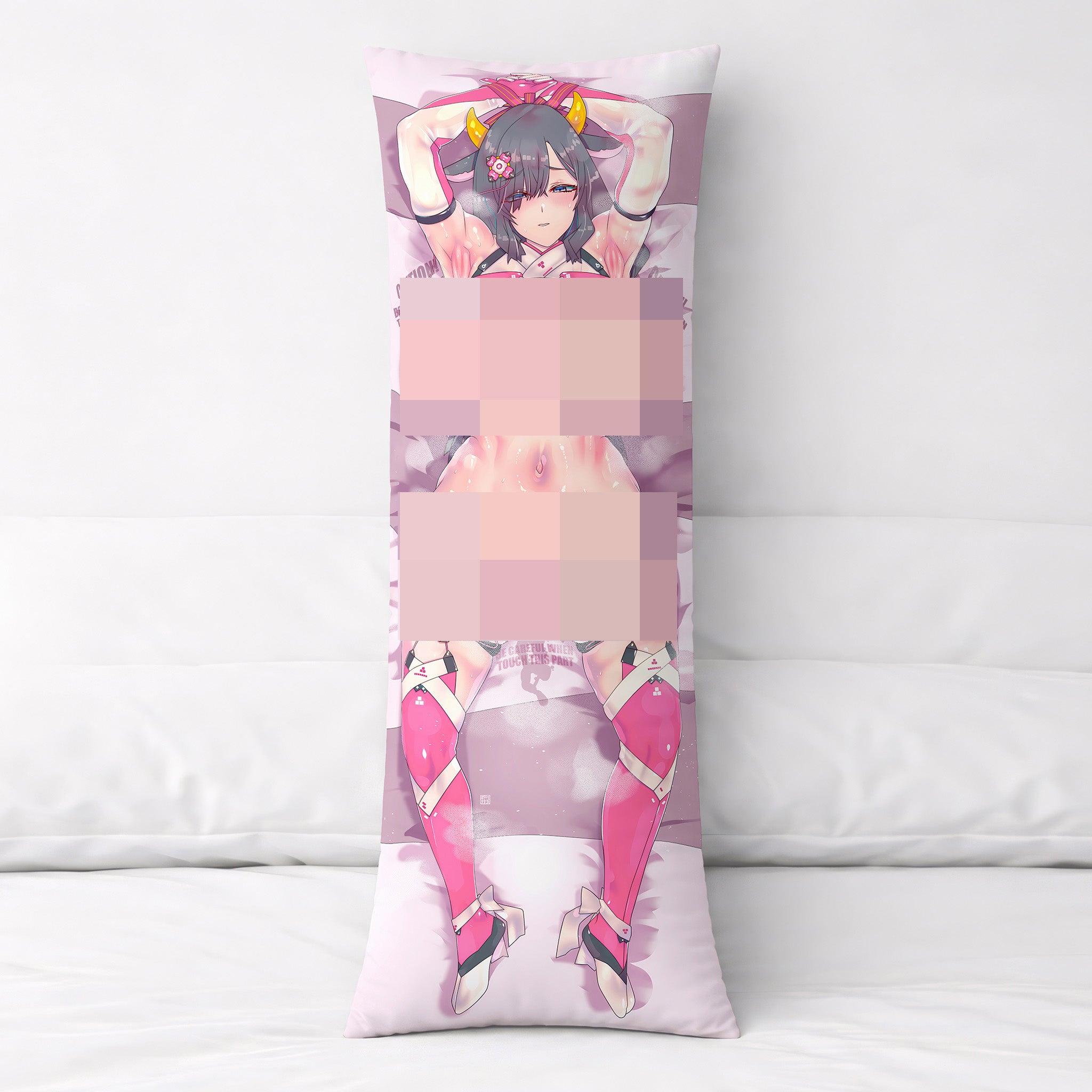 Black-haired Cow Shrine Maiden - AnimePillow Fan-Art Edition