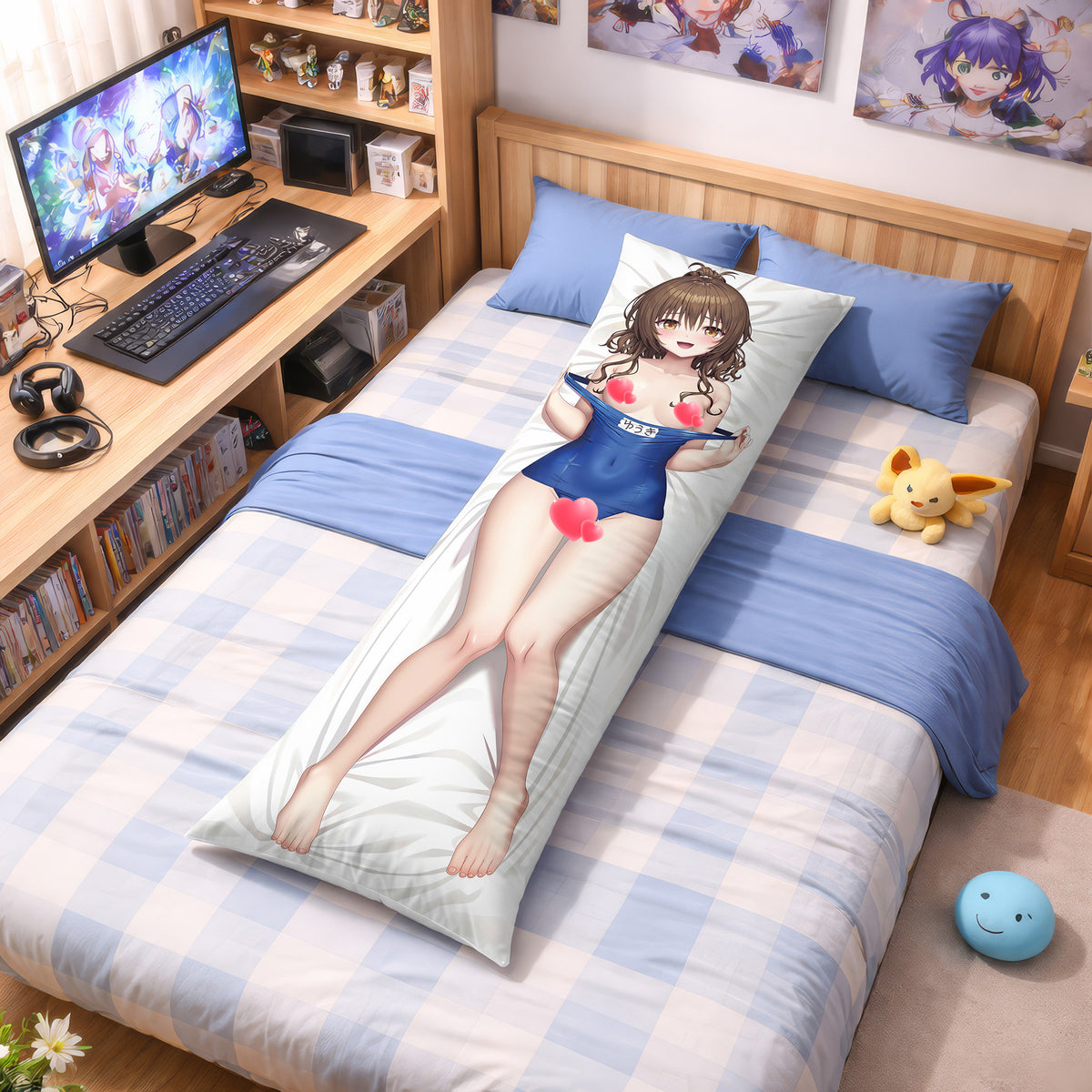 Mikan Yuuki (School Swimsuit Ver.2) - Anime Pillowcase Fan-Art Edition