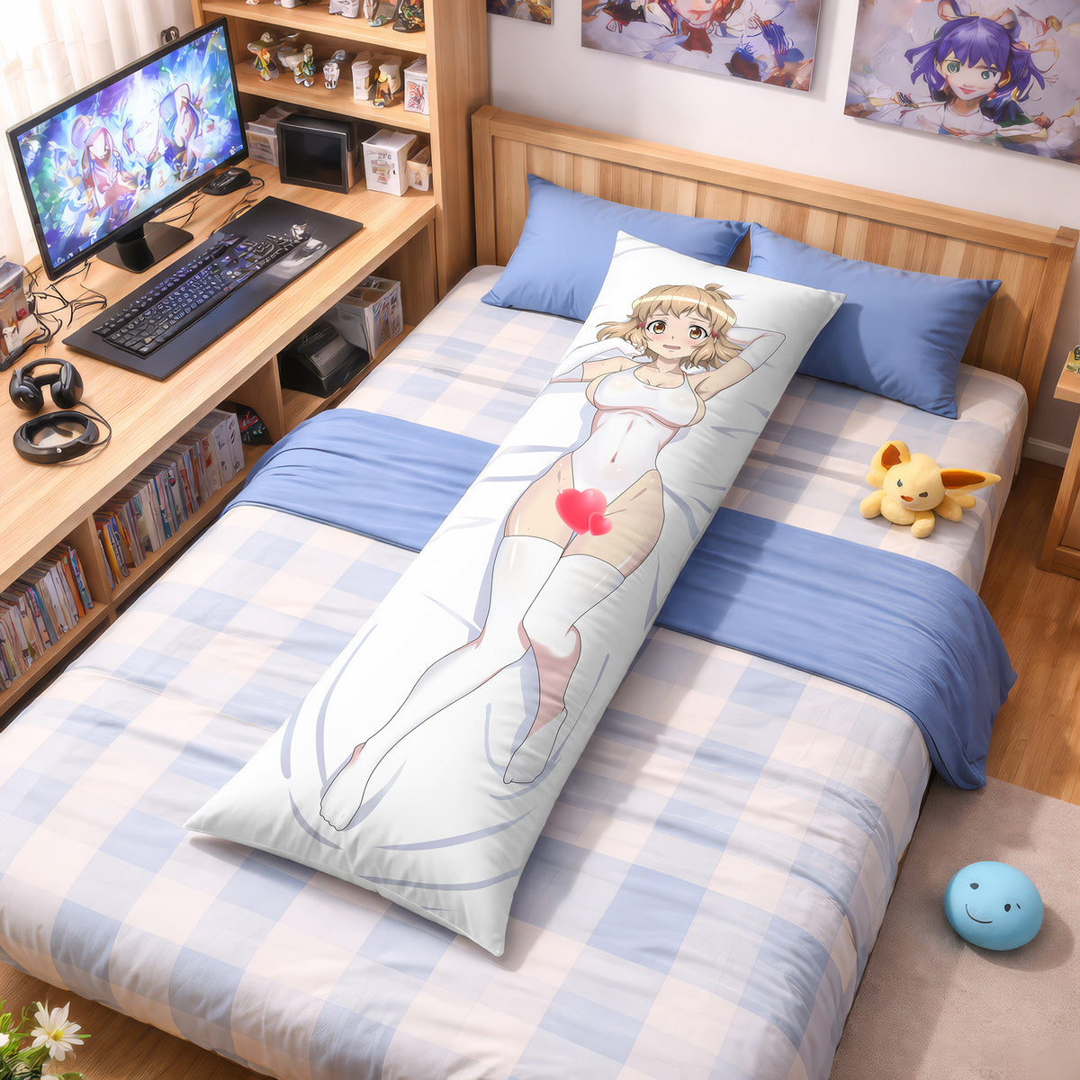 Tachibana Hibiki (White Swimsuit Ver.) - Anime Pillowcase Fan-Art Edition