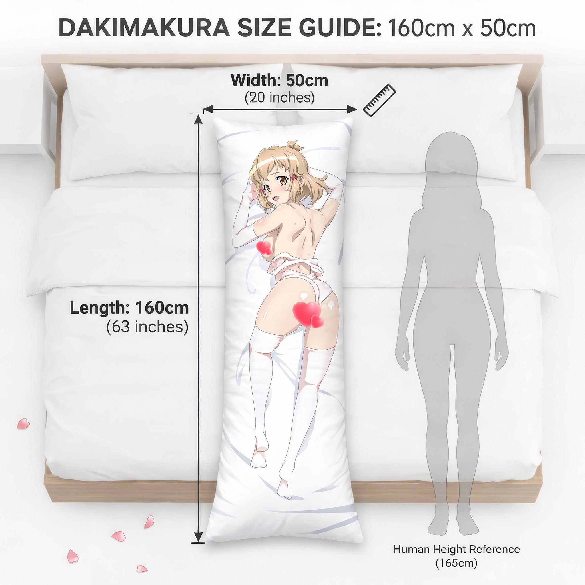 Tachibana Hibiki (White Swimsuit Ver.) - Anime Pillowcase Fan-Art Edition