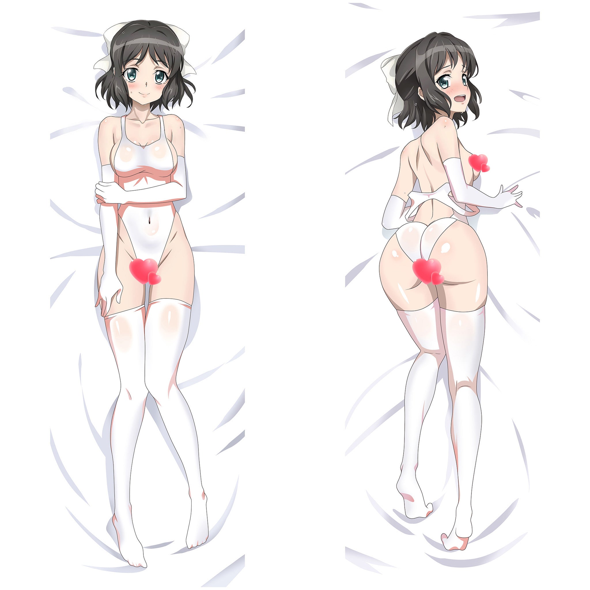 Kohinata Miku (White Swimsuit Ver.) - Anime Pillowcase Fan-Art Edition