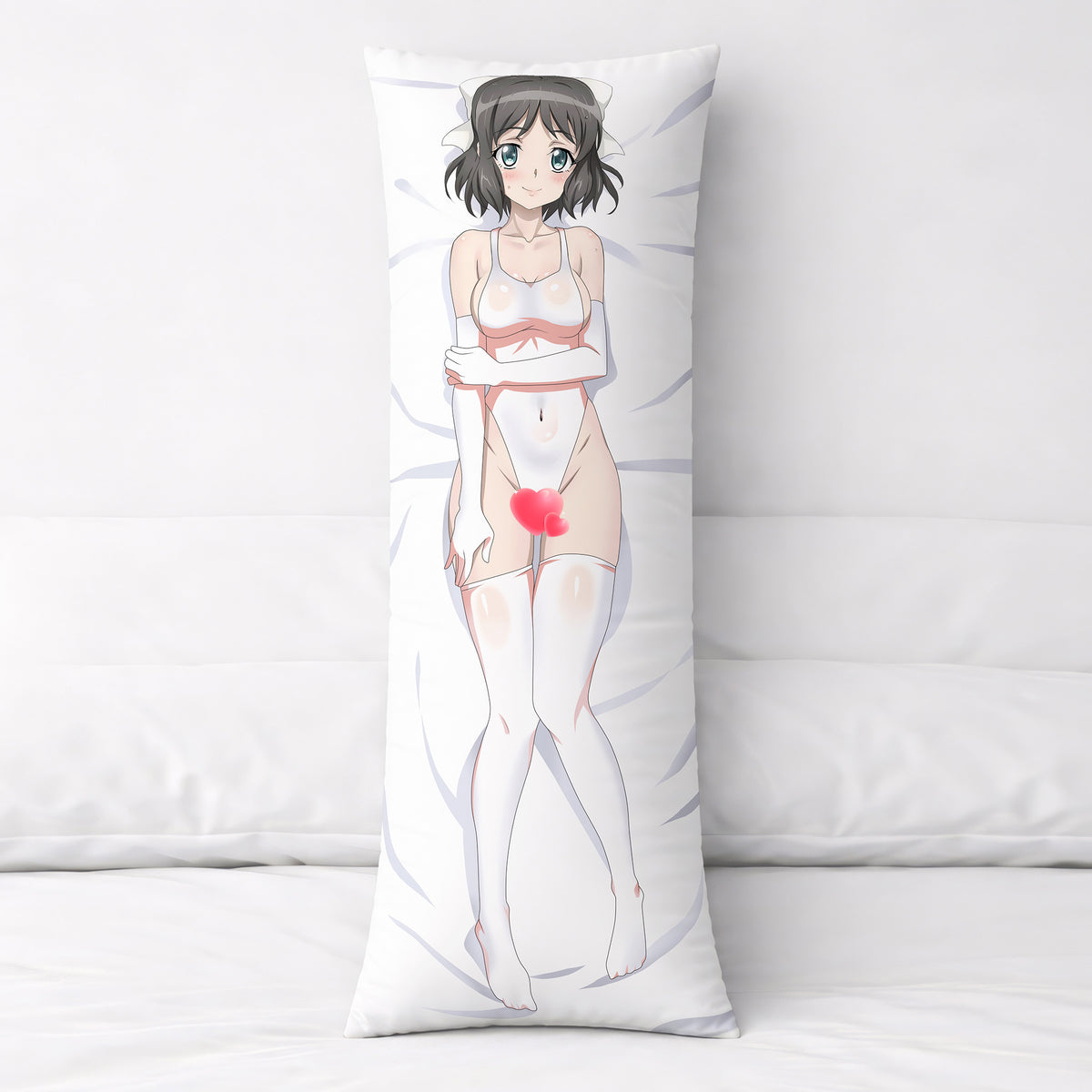 Kohinata Miku (White Swimsuit Ver.) - Anime Pillowcase Fan-Art Edition