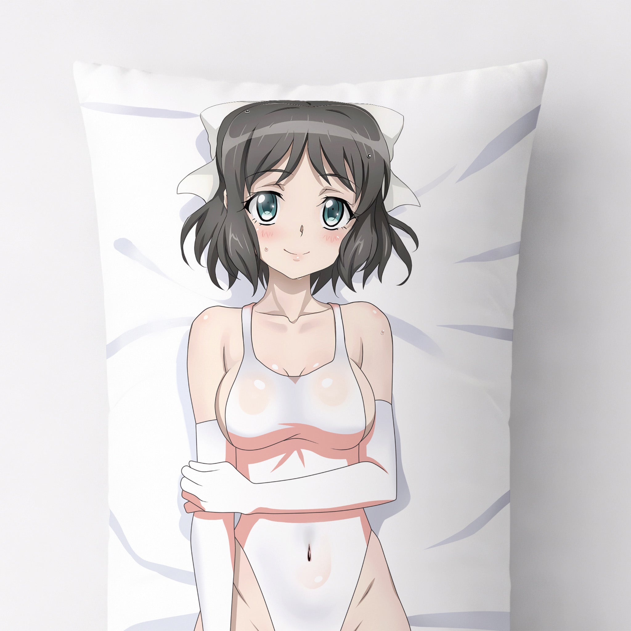 Kohinata Miku (White Swimsuit Ver.) - Anime Pillowcase Fan-Art Edition