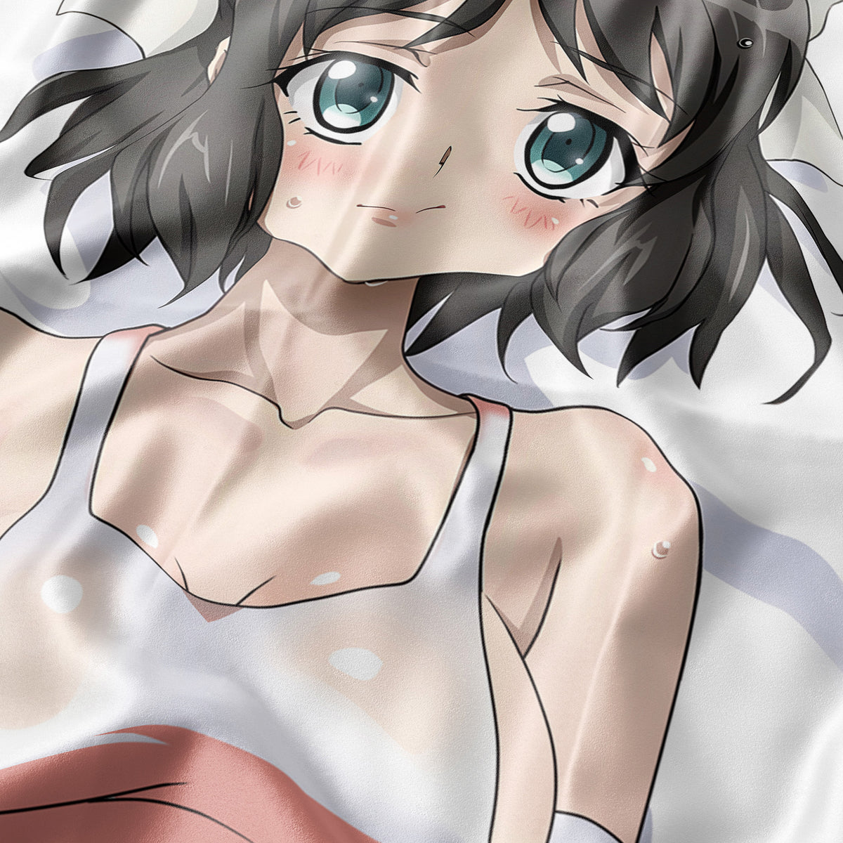 Kohinata Miku (White Swimsuit Ver.) - Anime Pillowcase Fan-Art Edition
