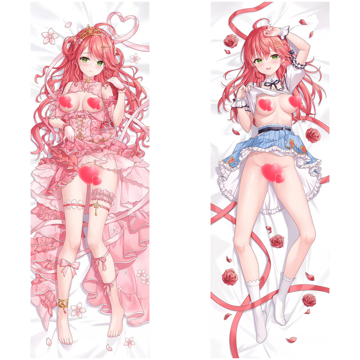 Sakura Miko (Gorgeous Pink Dress Ver.) - Anime Pillowcase Fan-Art Edition