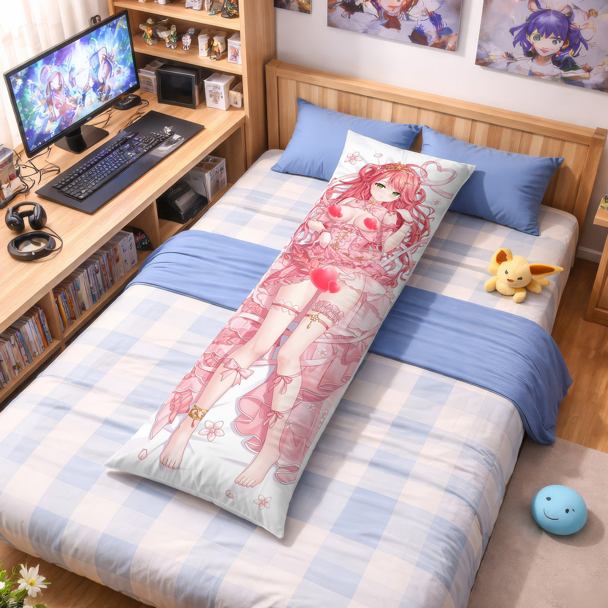 Sakura Miko (Gorgeous Pink Dress Ver.) - Anime Pillowcase Fan-Art Edition