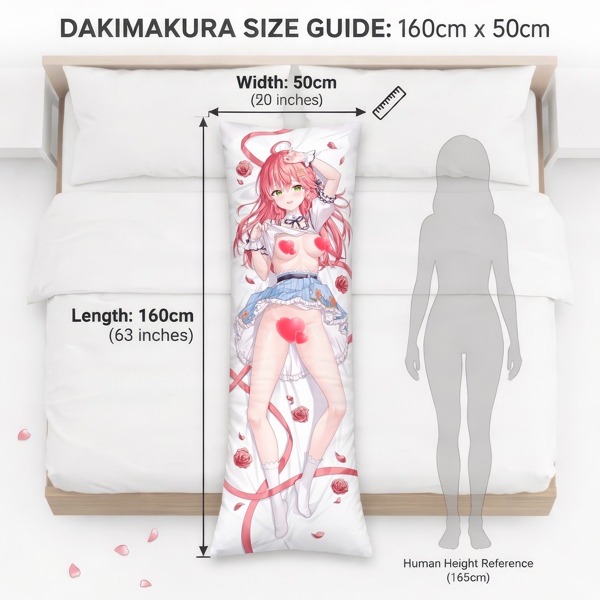 Sakura Miko (Gorgeous Pink Dress Ver.) - Anime Pillowcase Fan-Art Edition