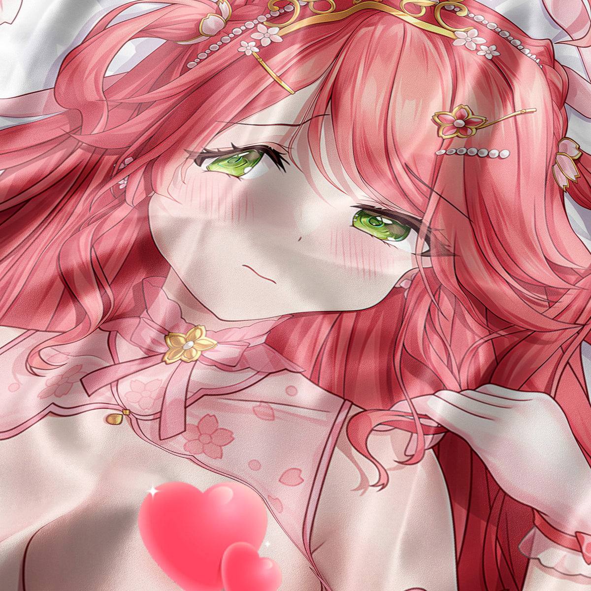 Sakura Miko (Gorgeous Pink Dress Ver.) - Anime Pillowcase Fan-Art Edition