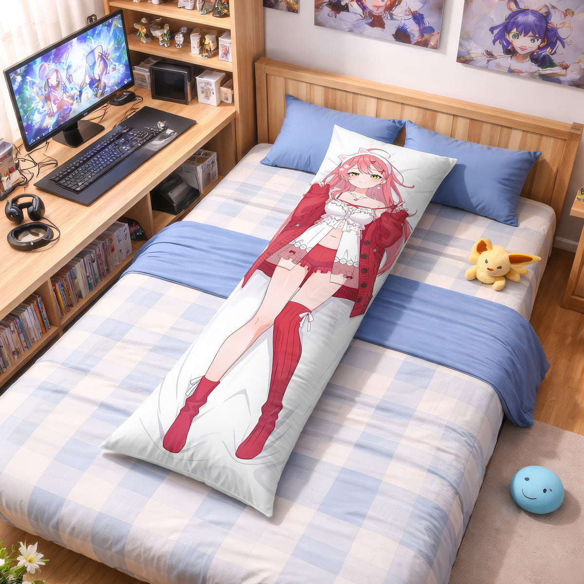 Sakura Miko (Red Sweater Ver.) - Anime Pillowcase Fan-Art Edition