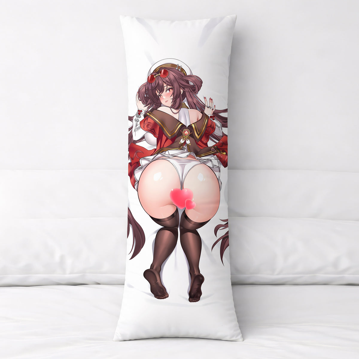 Hu Tao (Cherries Snow-Laden Ver.) - Anime Pillowcase Fan-Art Edition