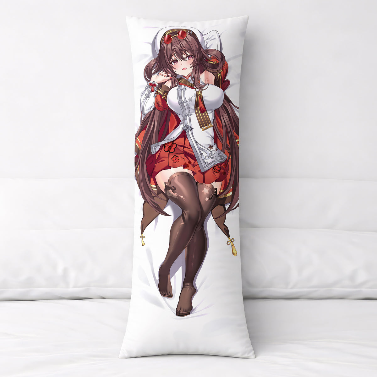 Hu Tao (Cherries Snow-Laden Ver.) - Anime Pillowcase Fan-Art Edition