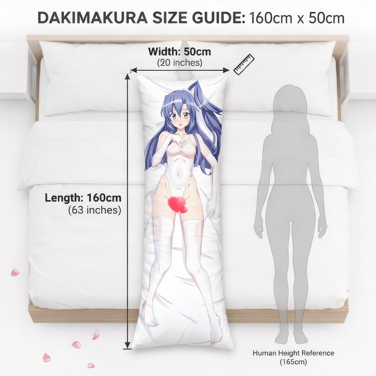 Kazanari Tsubasa (White Swimsuit Ver.) - Anime Pillowcase Fan-Art Edition