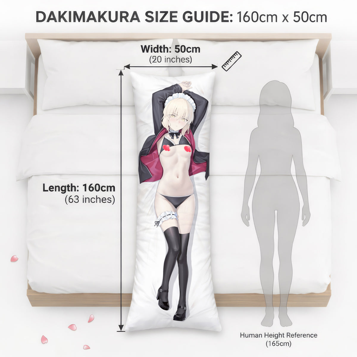 Saber Alter (Bikini Maid Ver.) - Anime Pillowcase Fan-Art Edition